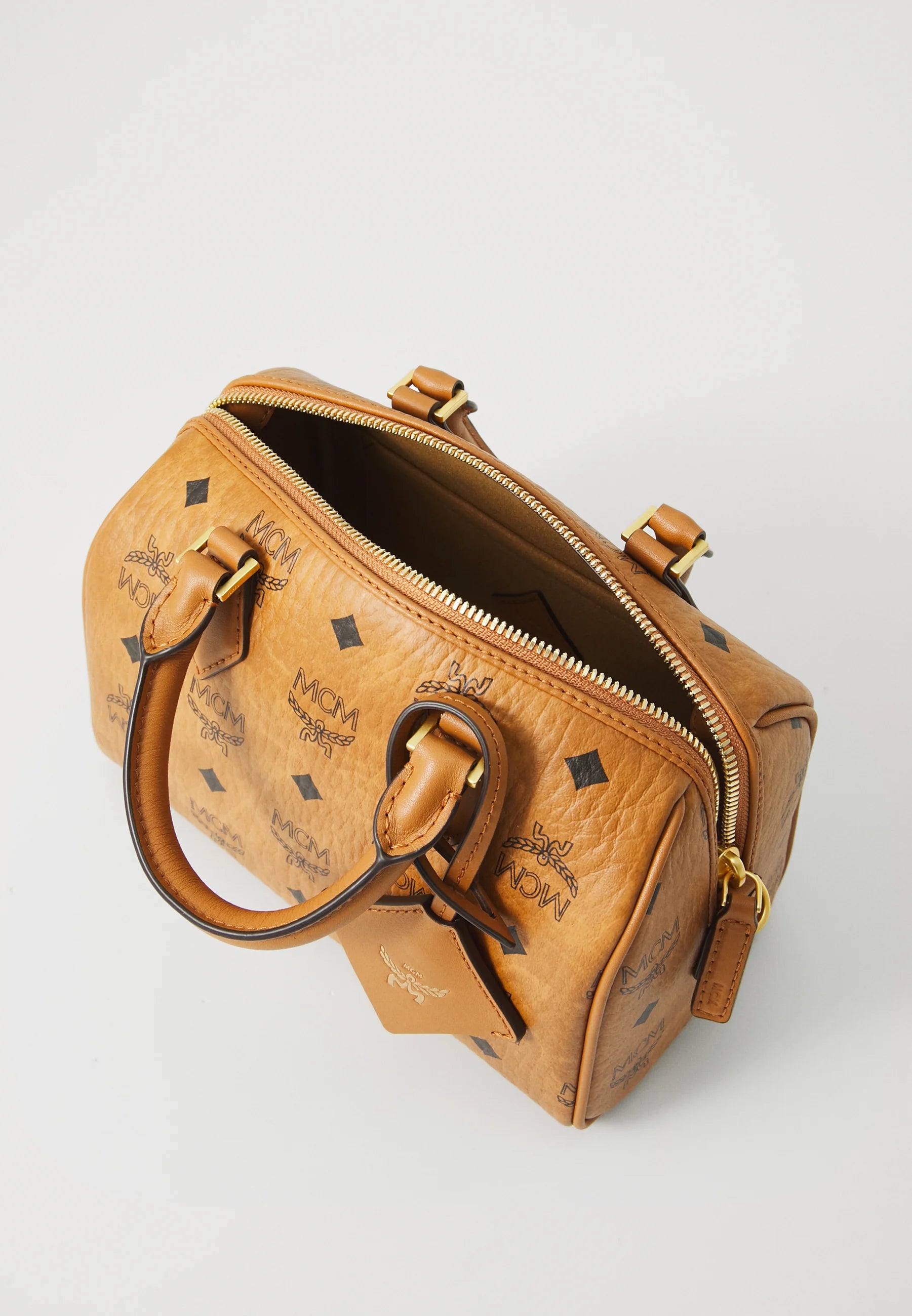 MCM Ella Boston Cognac