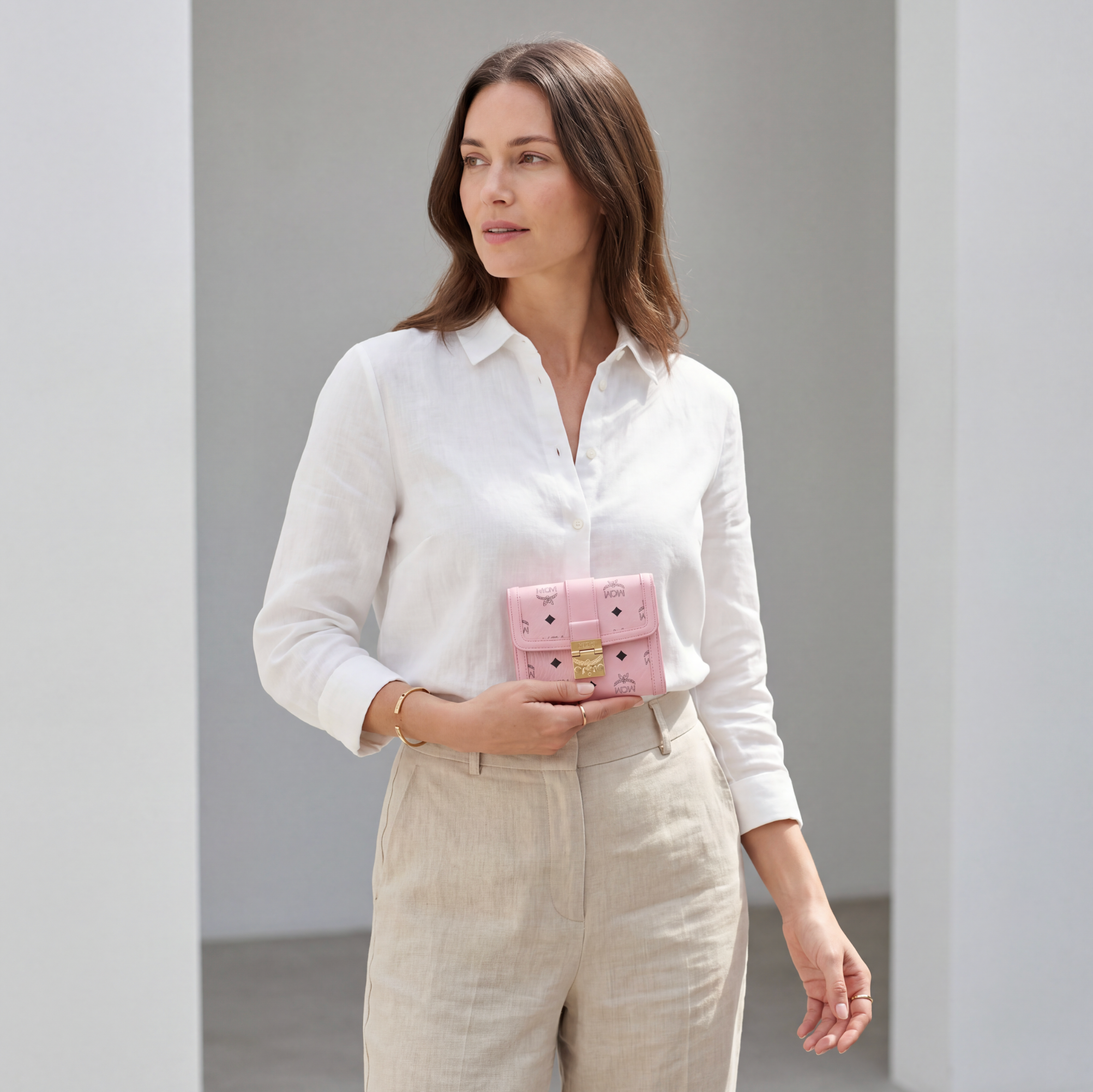 MCM Tracy Small Wallet - Geldbörse Rosa