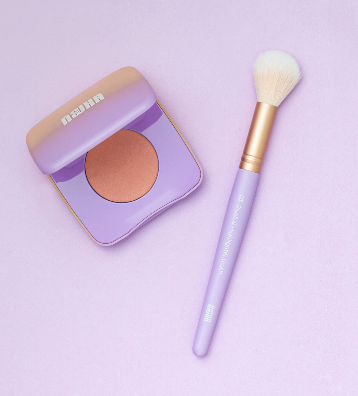 Nejha Beauty Blush & Highlighter Pinsel 03
