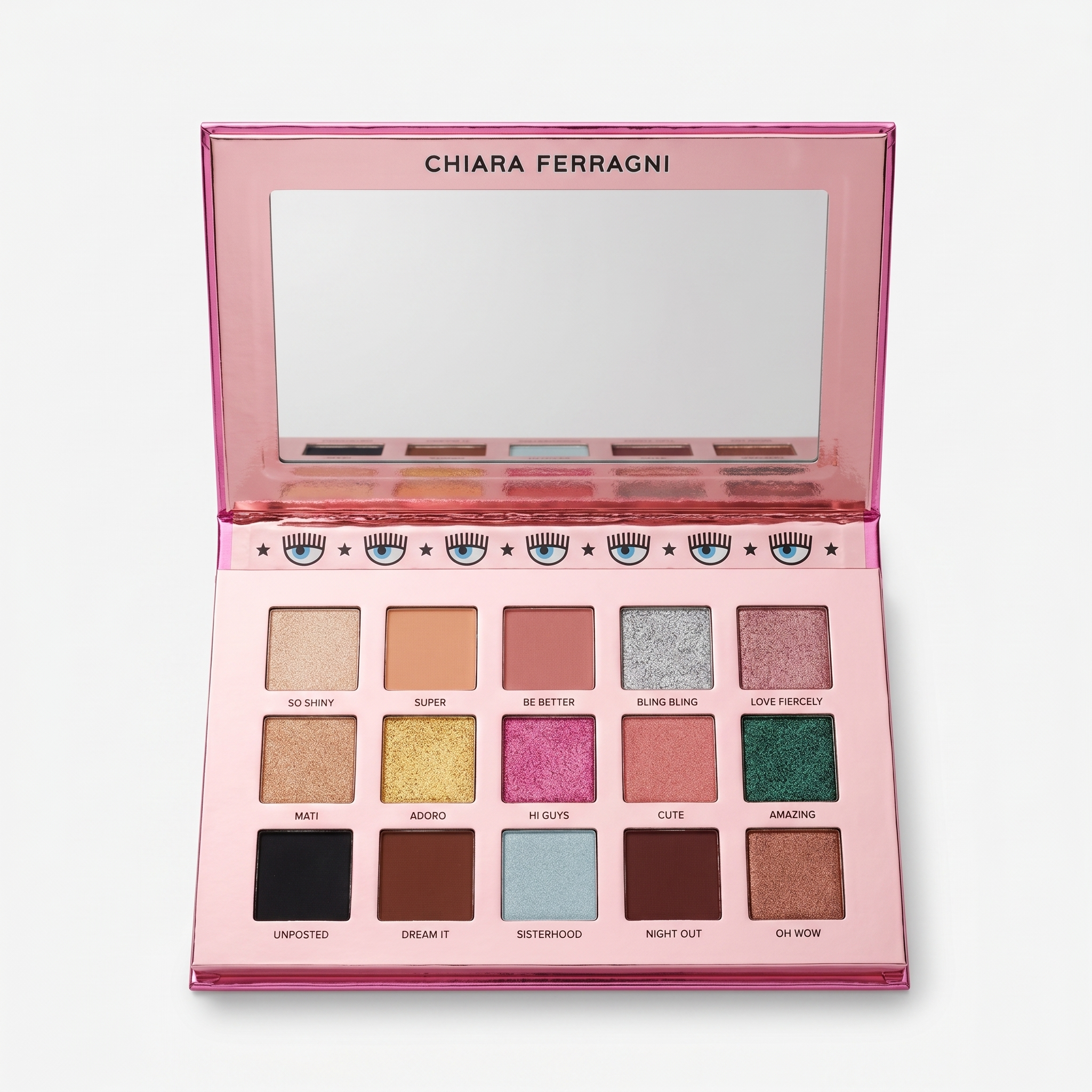CHIARA FERRAGNI EYESHADOW PALETTE - 15 COLORS