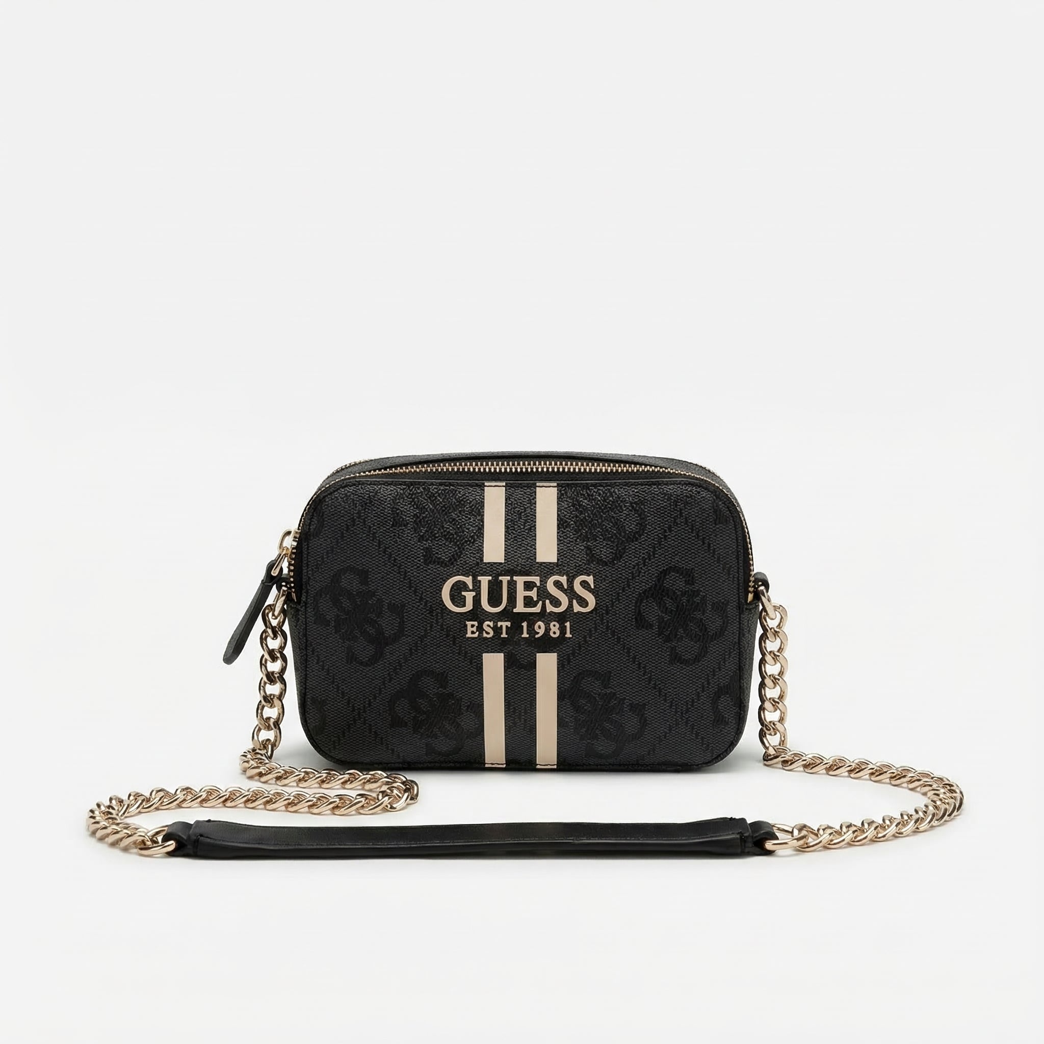 Guess Noelle 4G Mini Umhängetasche Coal Logo