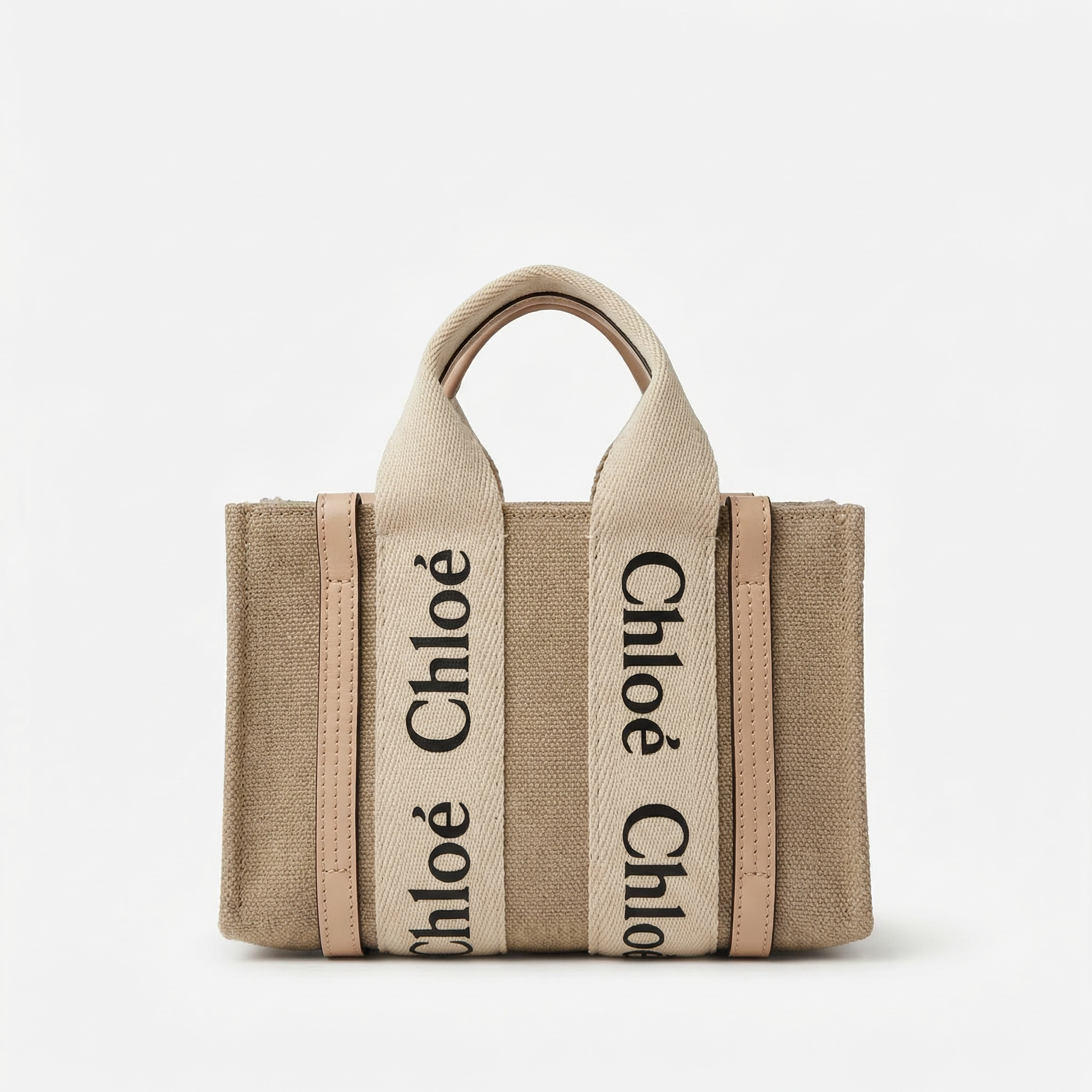 Chloe Tote Bag Mini Woody Cement Pink