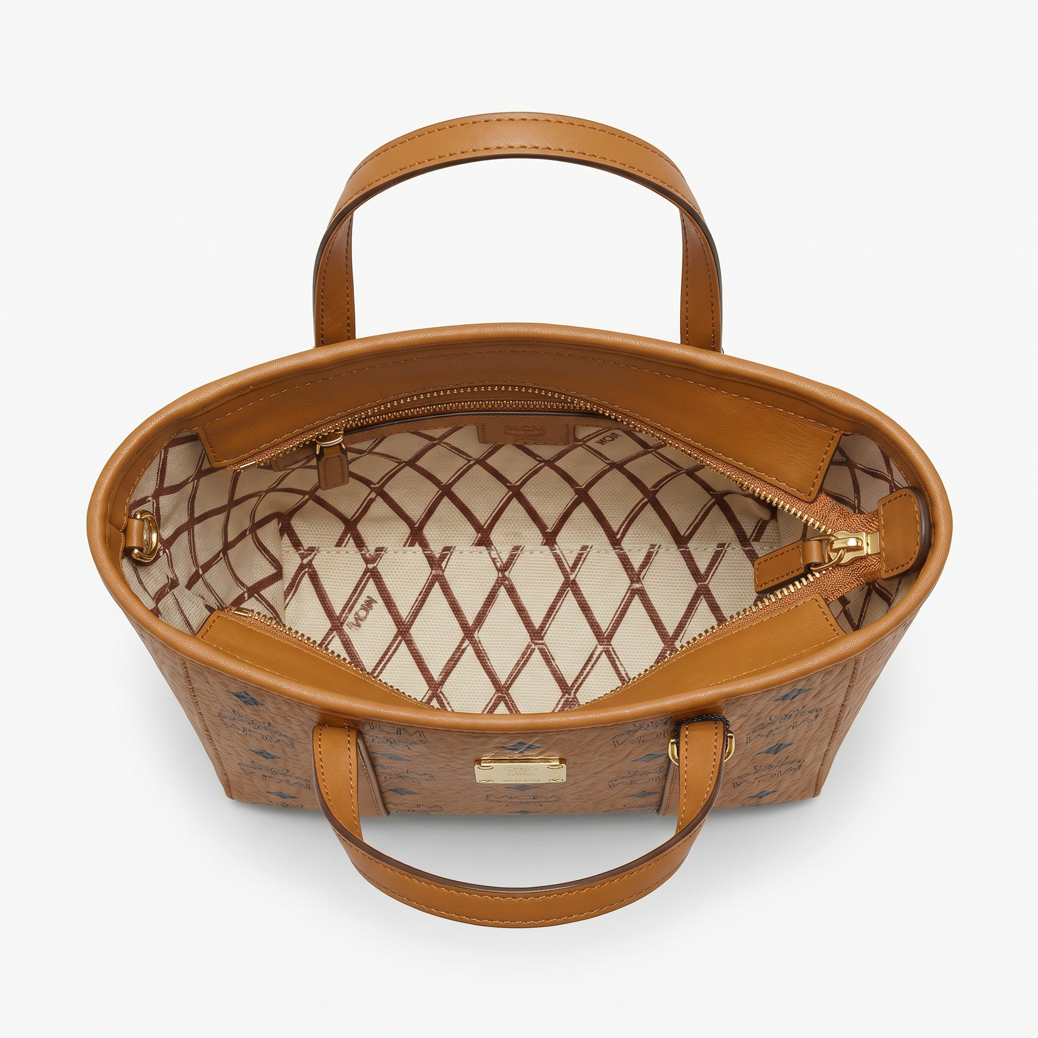 MCM Toni Shopper Medium - Cognac