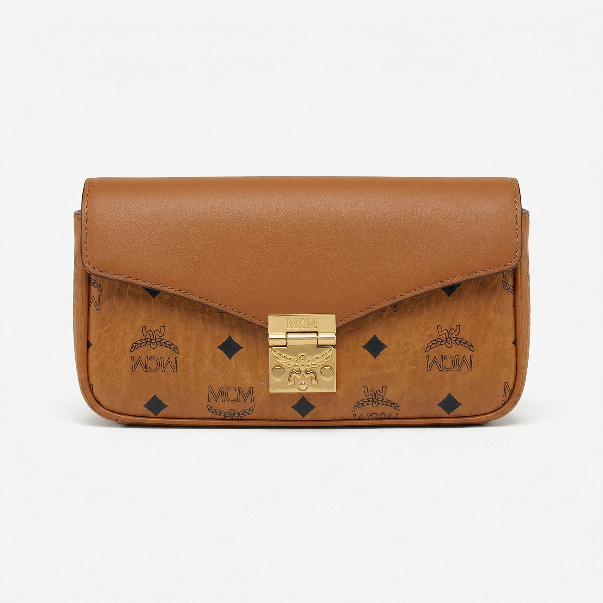 MCM Tracy VI - Umhängetasche Cognac