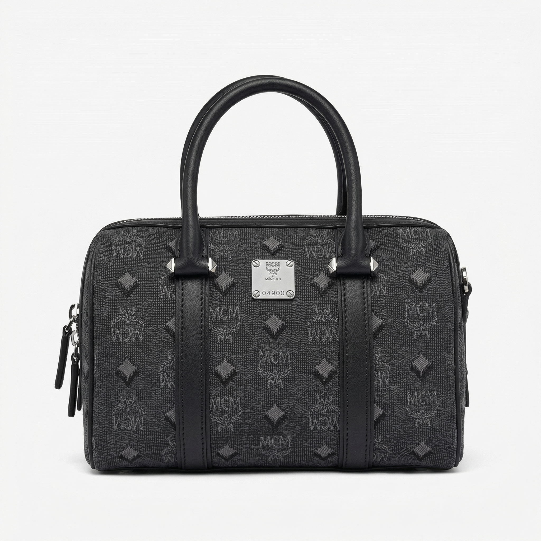 MCM Aren Barrel Bag - Dark Grey