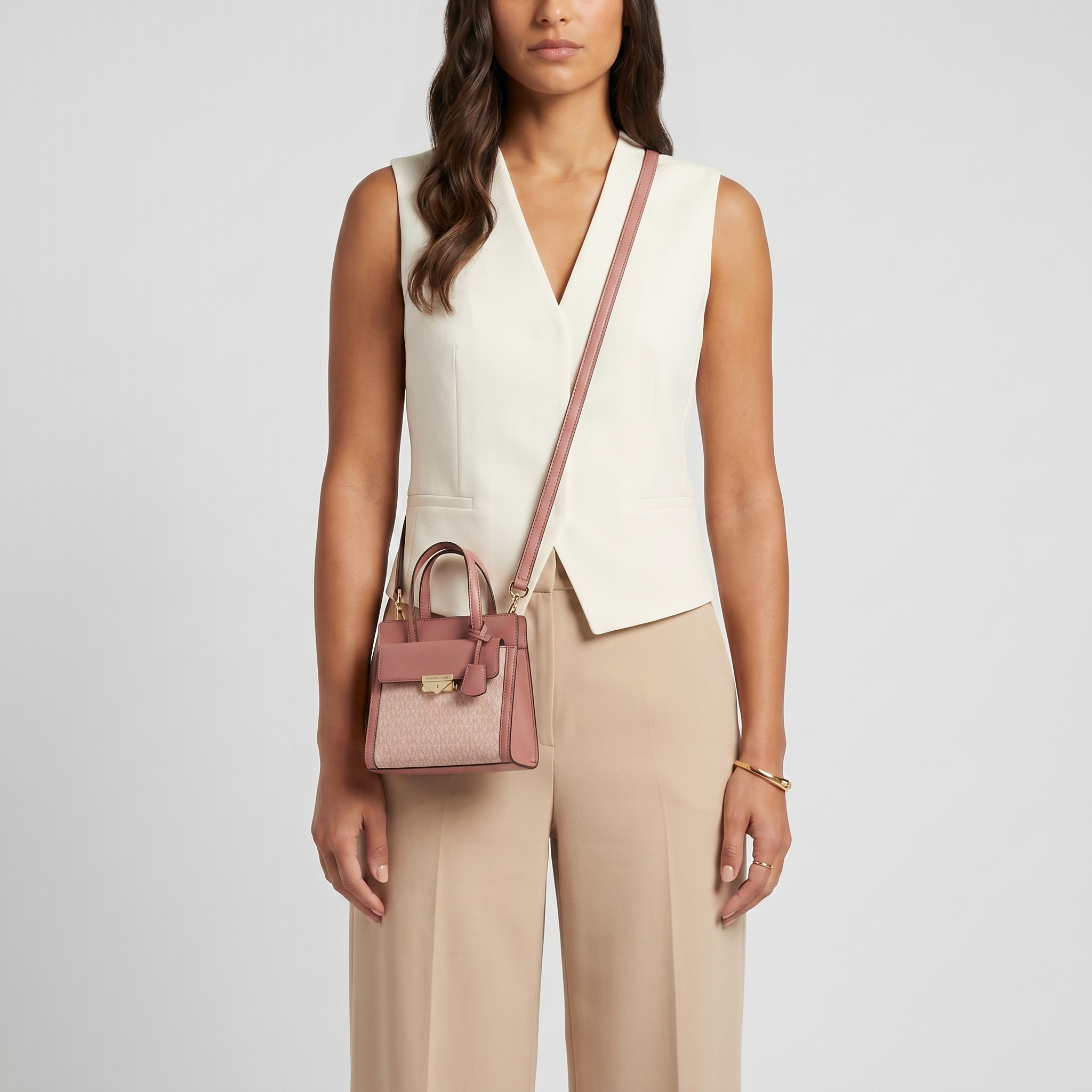 Michael Kors Cece Small Dark Powder Blush Multi