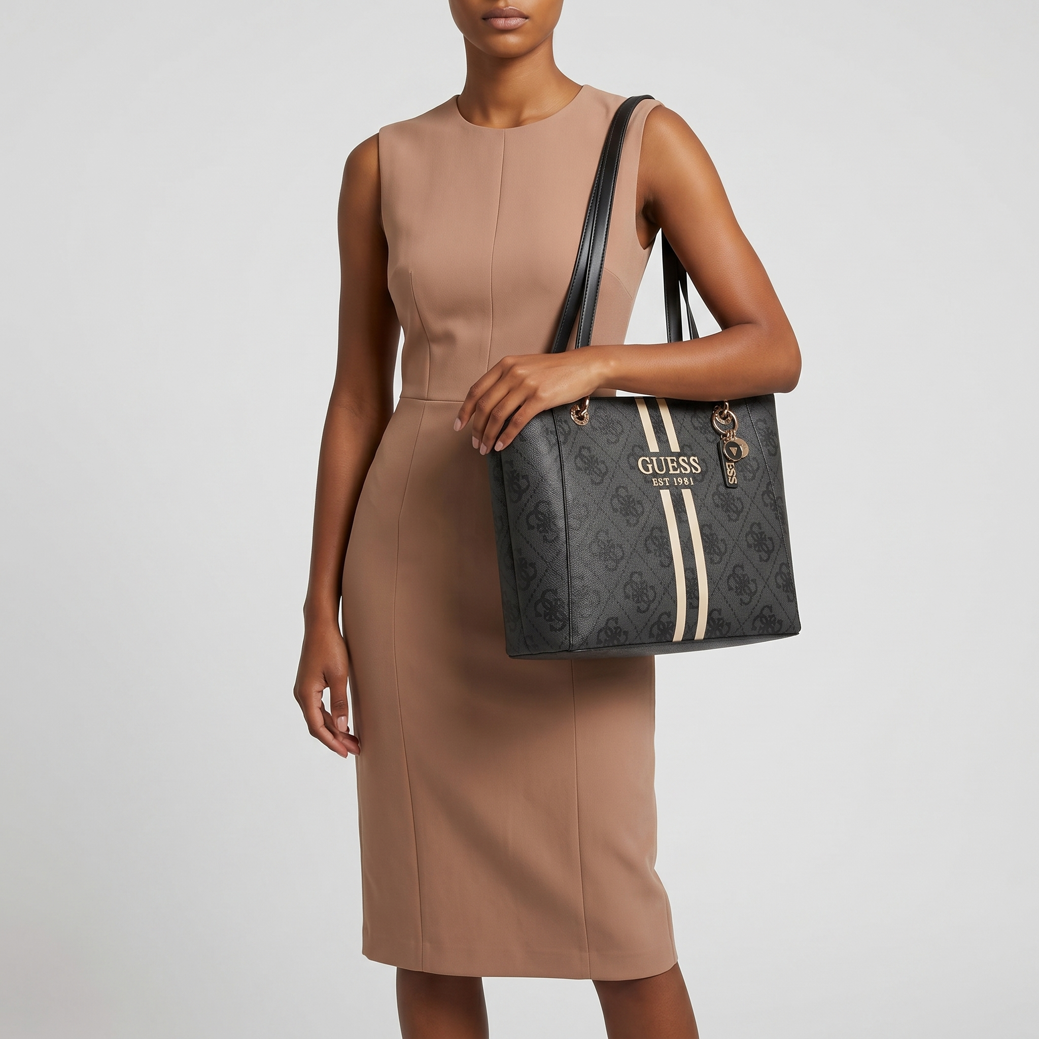 Guess Noelle Shopper Strich Coal Logo