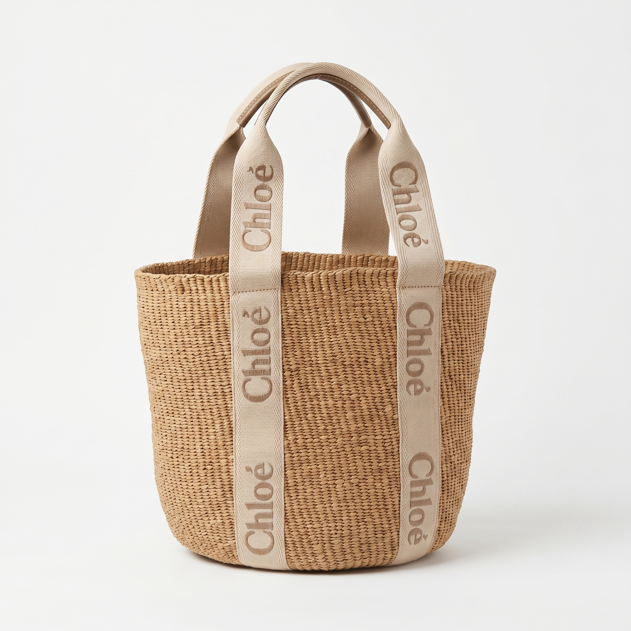 Chloe Large Woody Basket - Blushy Beige