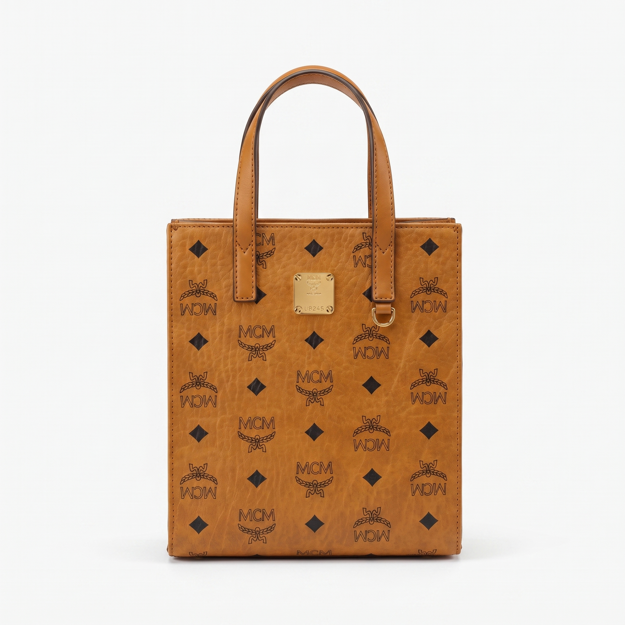 MCM Aren Vi Tote Cognac