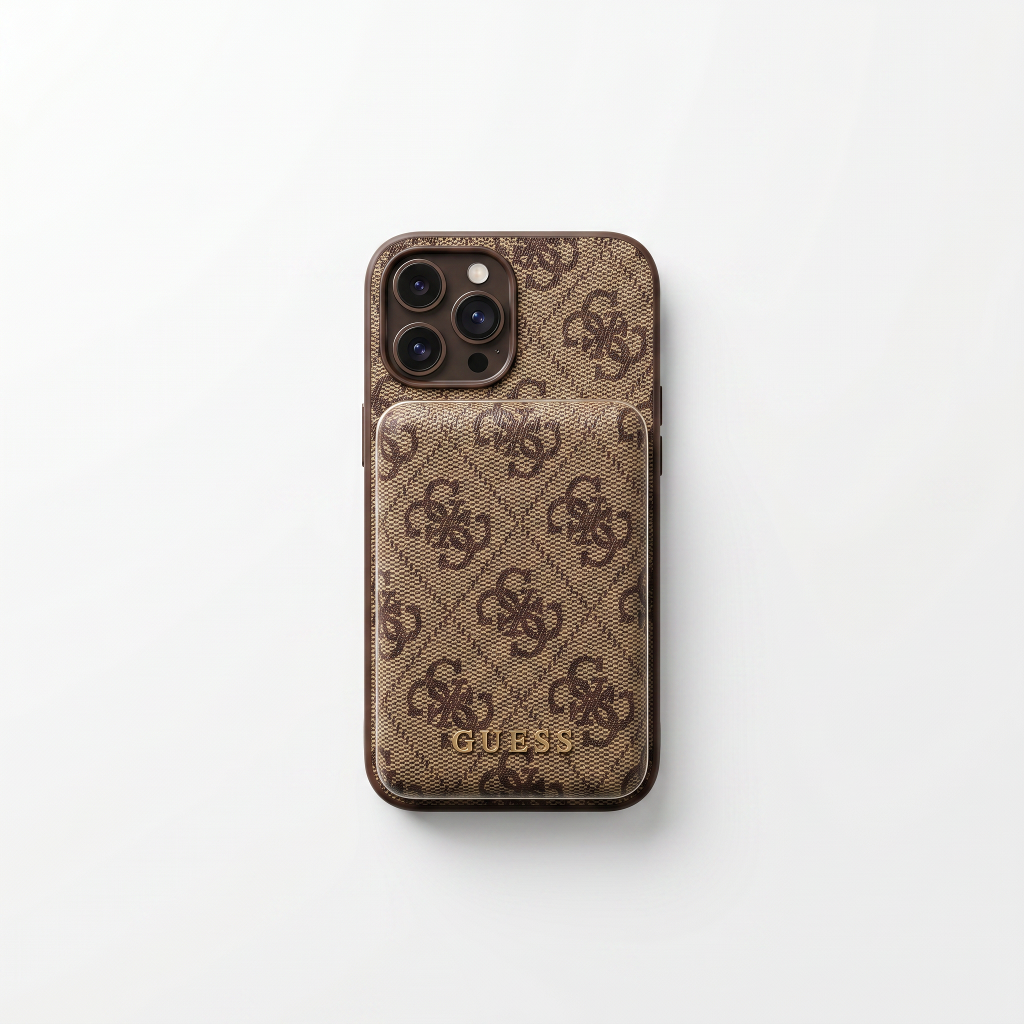 Guess Hülle & Powerbank im Set Brown