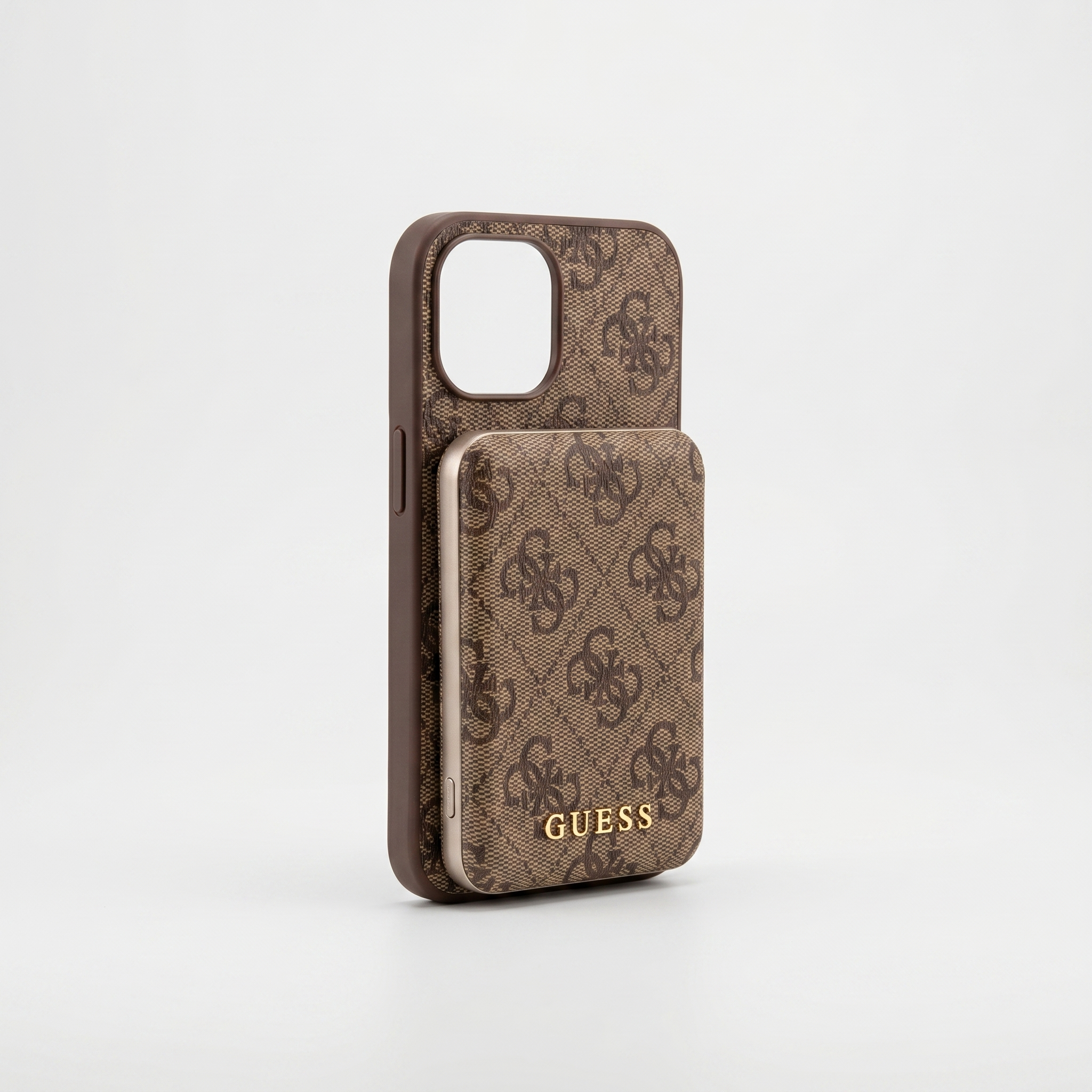 Guess Hülle & Powerbank im Set Brown