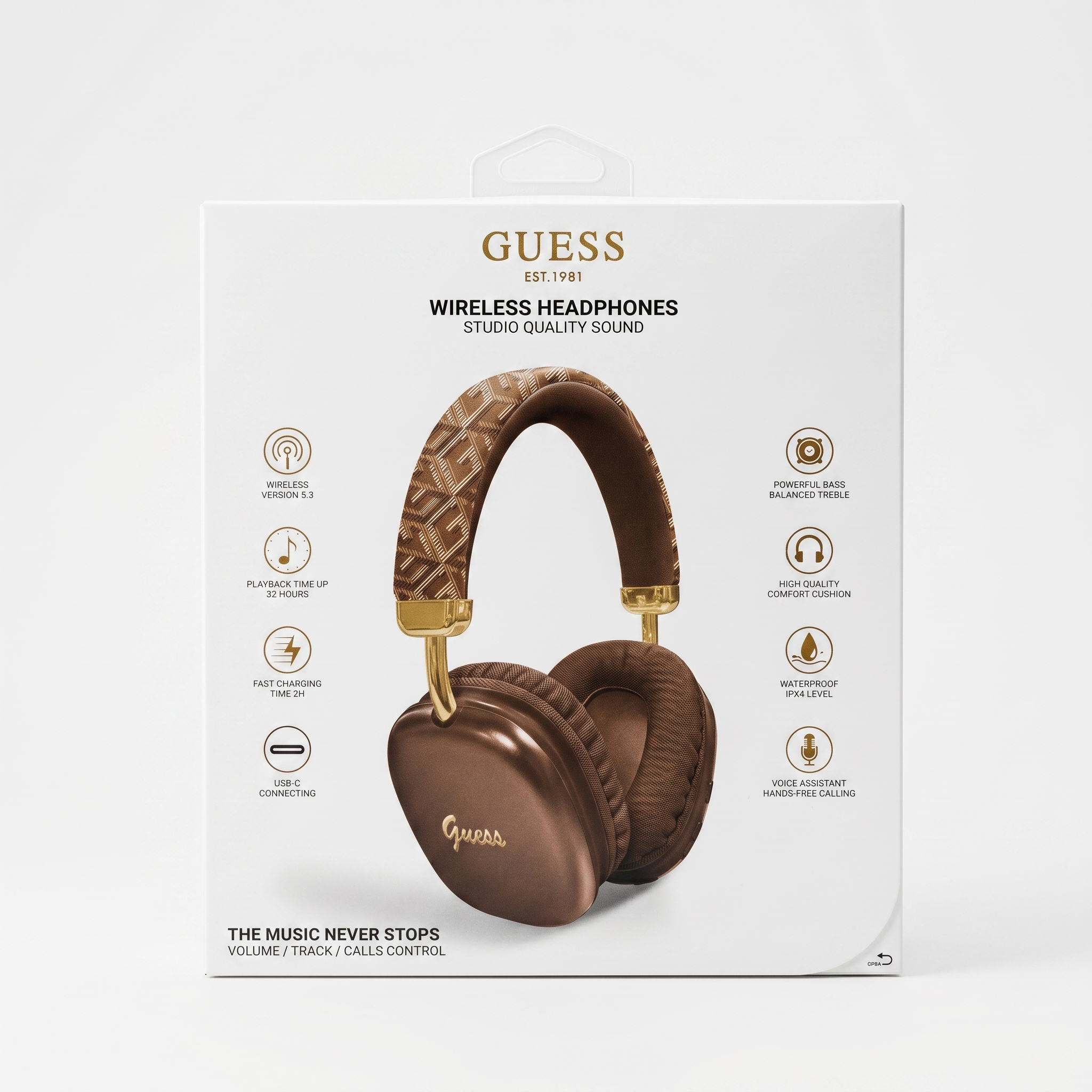Guess Headphone Braun