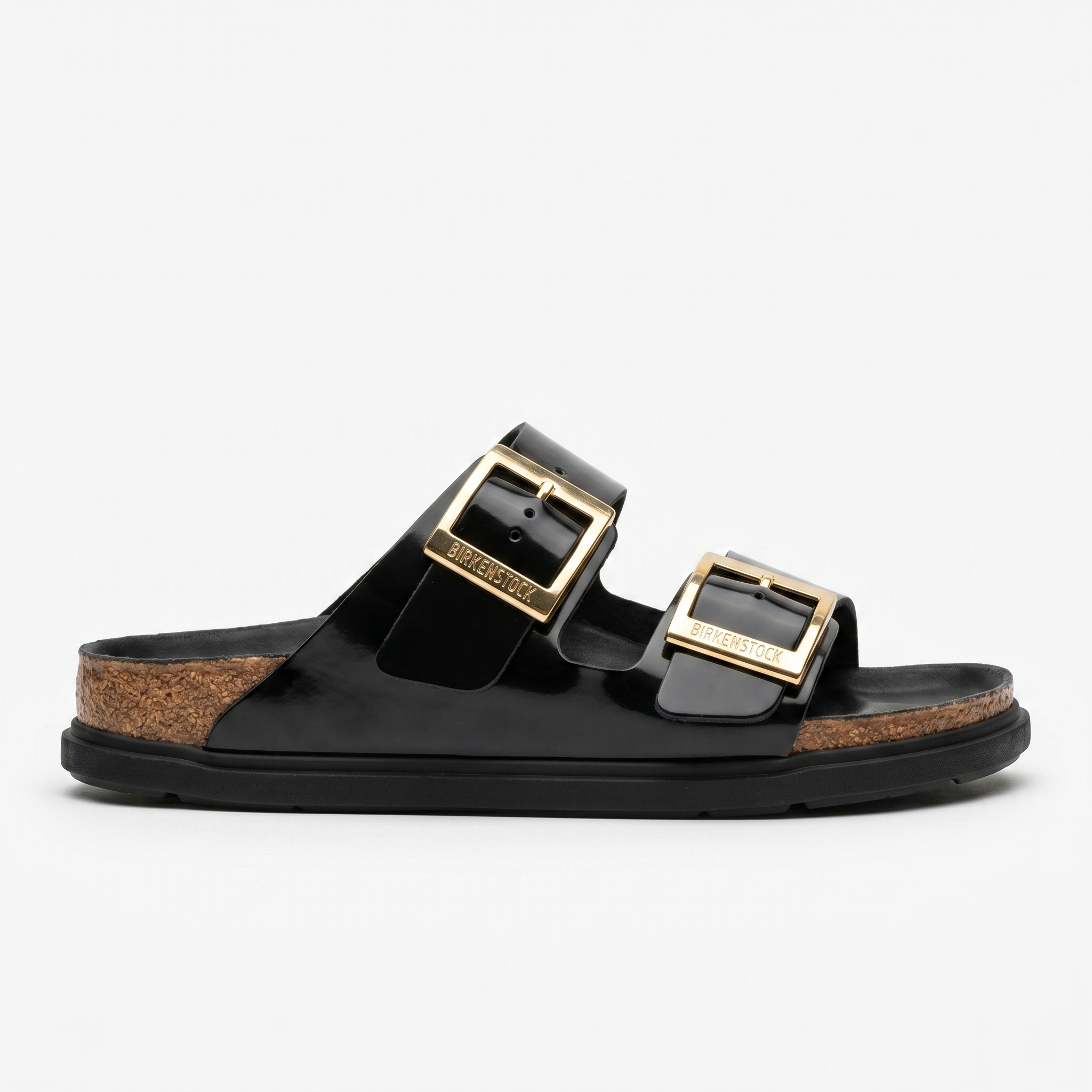 Birkenstock Arizona Droplet Buckle High Shine Black