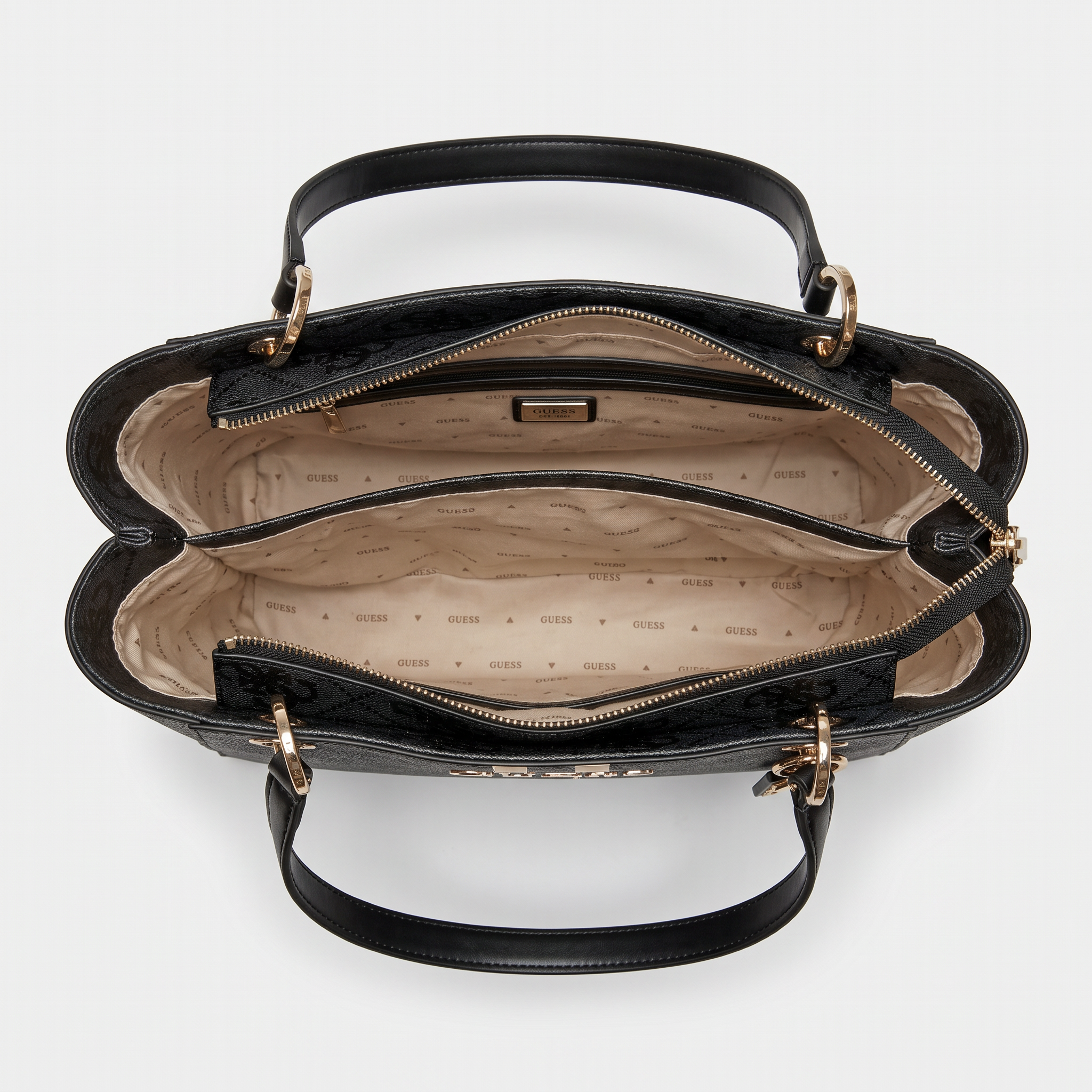 Guess Noelle Shopper Strich Coal Logo