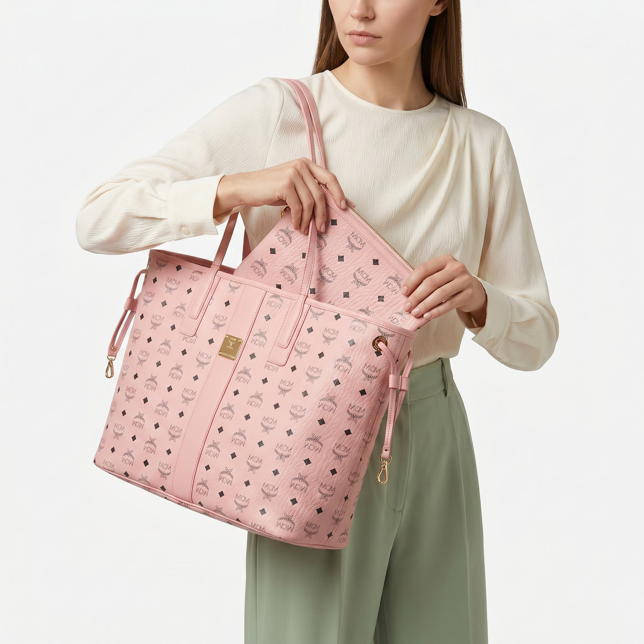 MCM Liz Shopper Large Rosa