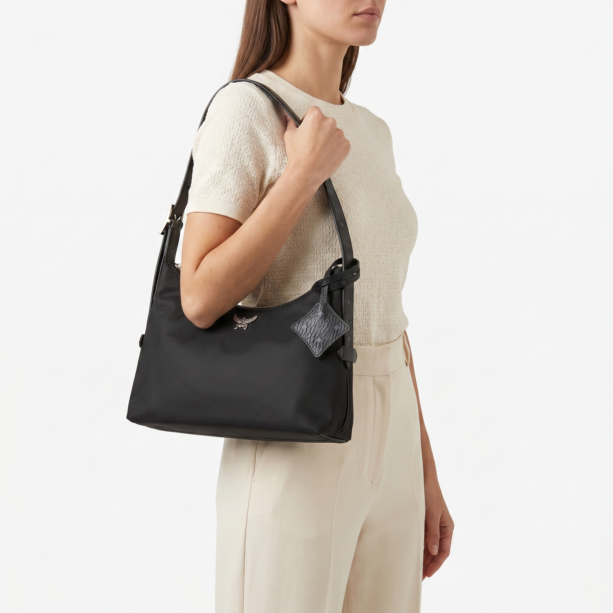 MCM Aren Shopper Medium Black