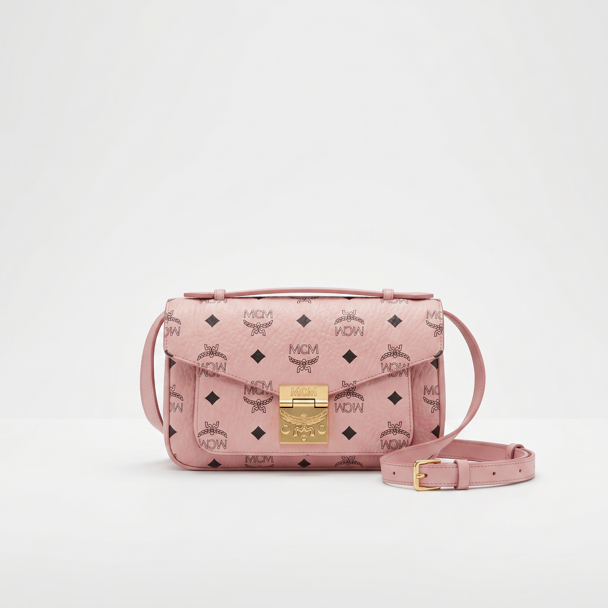 MCM Tracy Umhängetasche Rosa Small