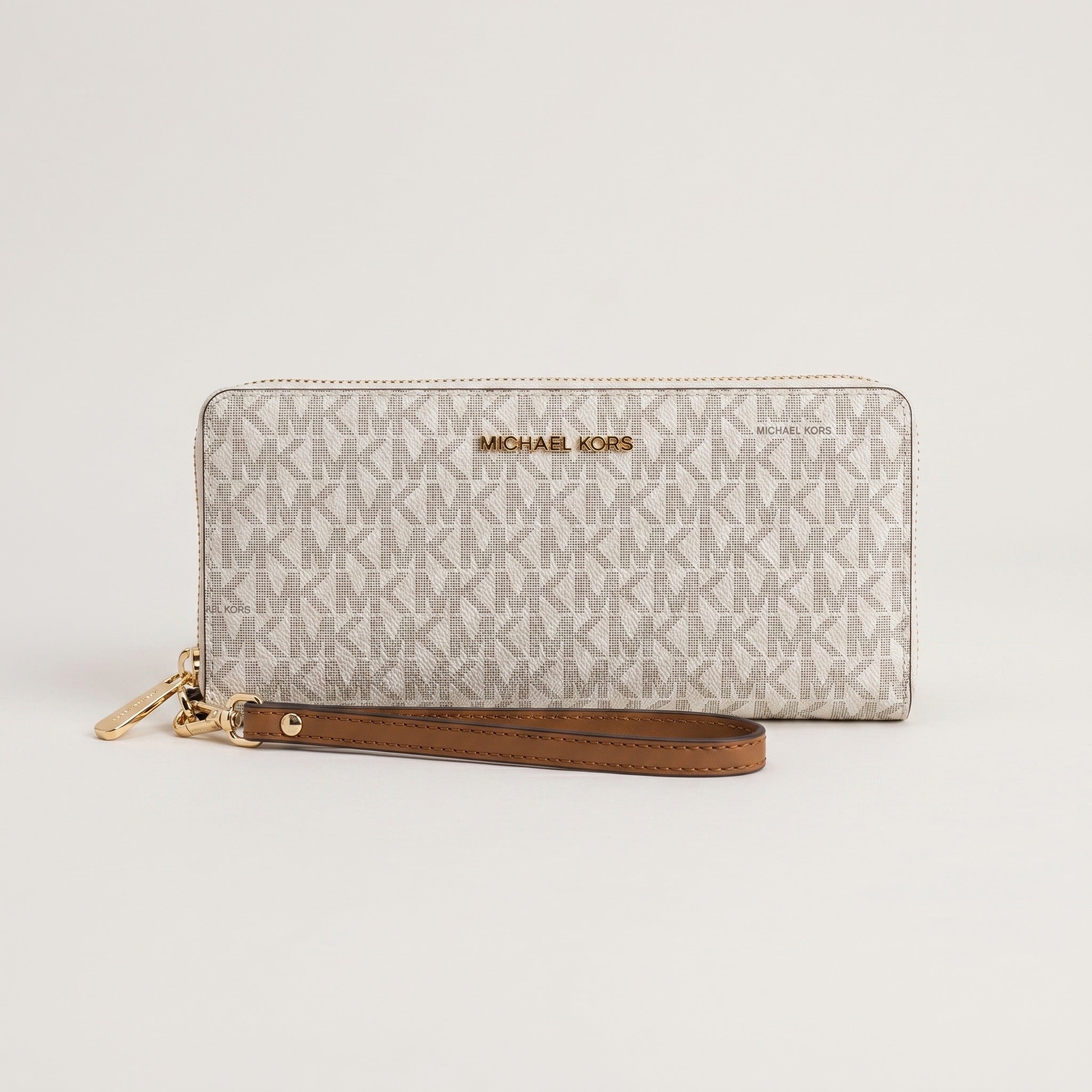 Michael Kors Jet Set Geldbeutel Vanilla