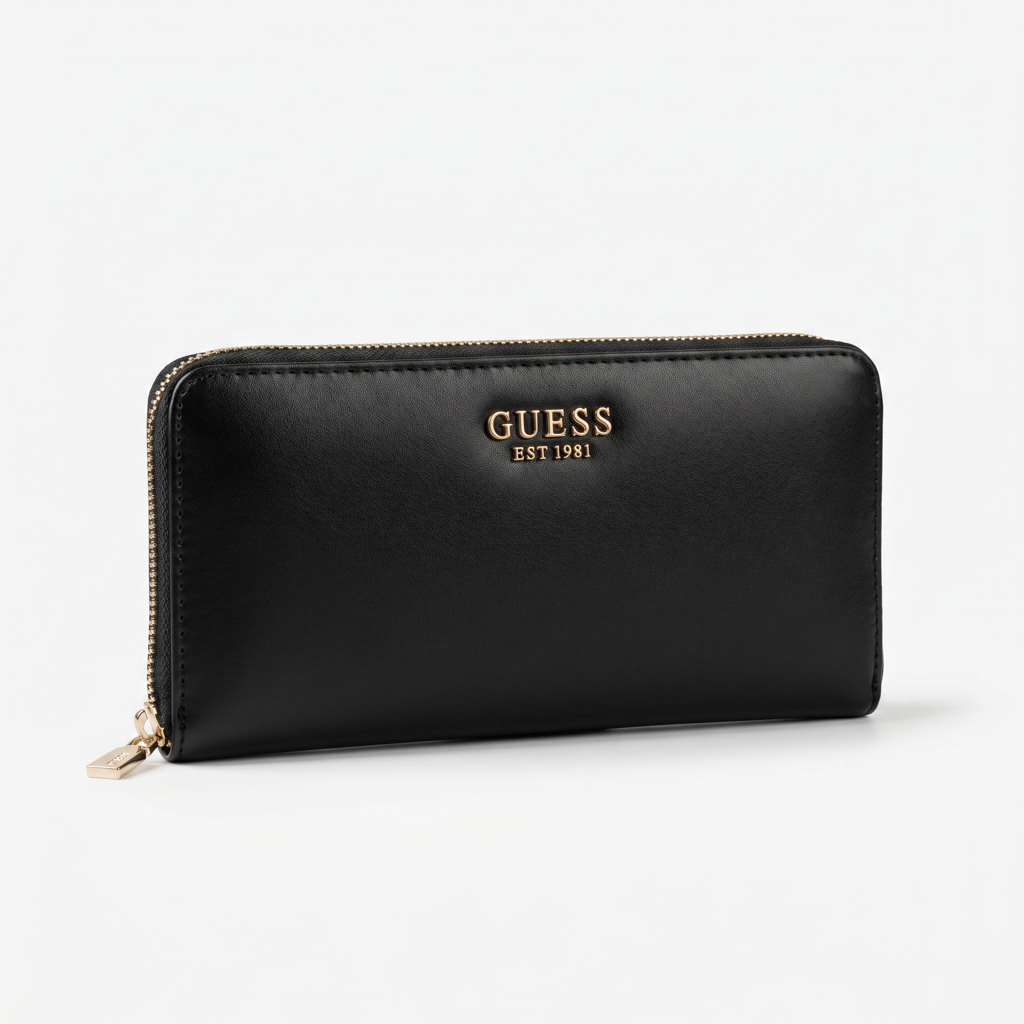 Guess Laurel Large Zip Geldbeutel Schwarz