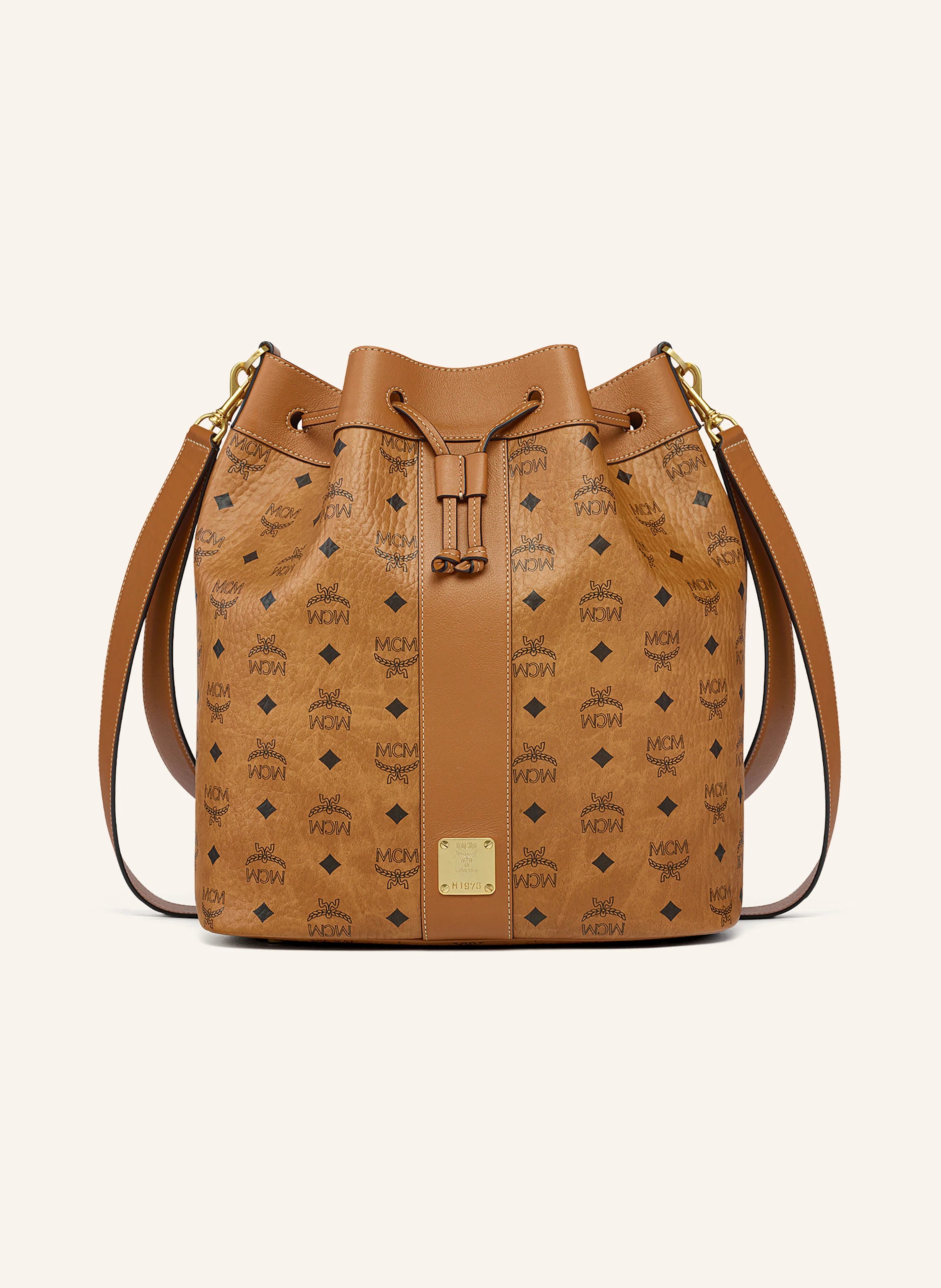 MCM Beuteltasche DESSAU IV mit Pouch Cognac