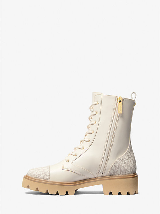 Michael Kors Combat Boots Vanilla