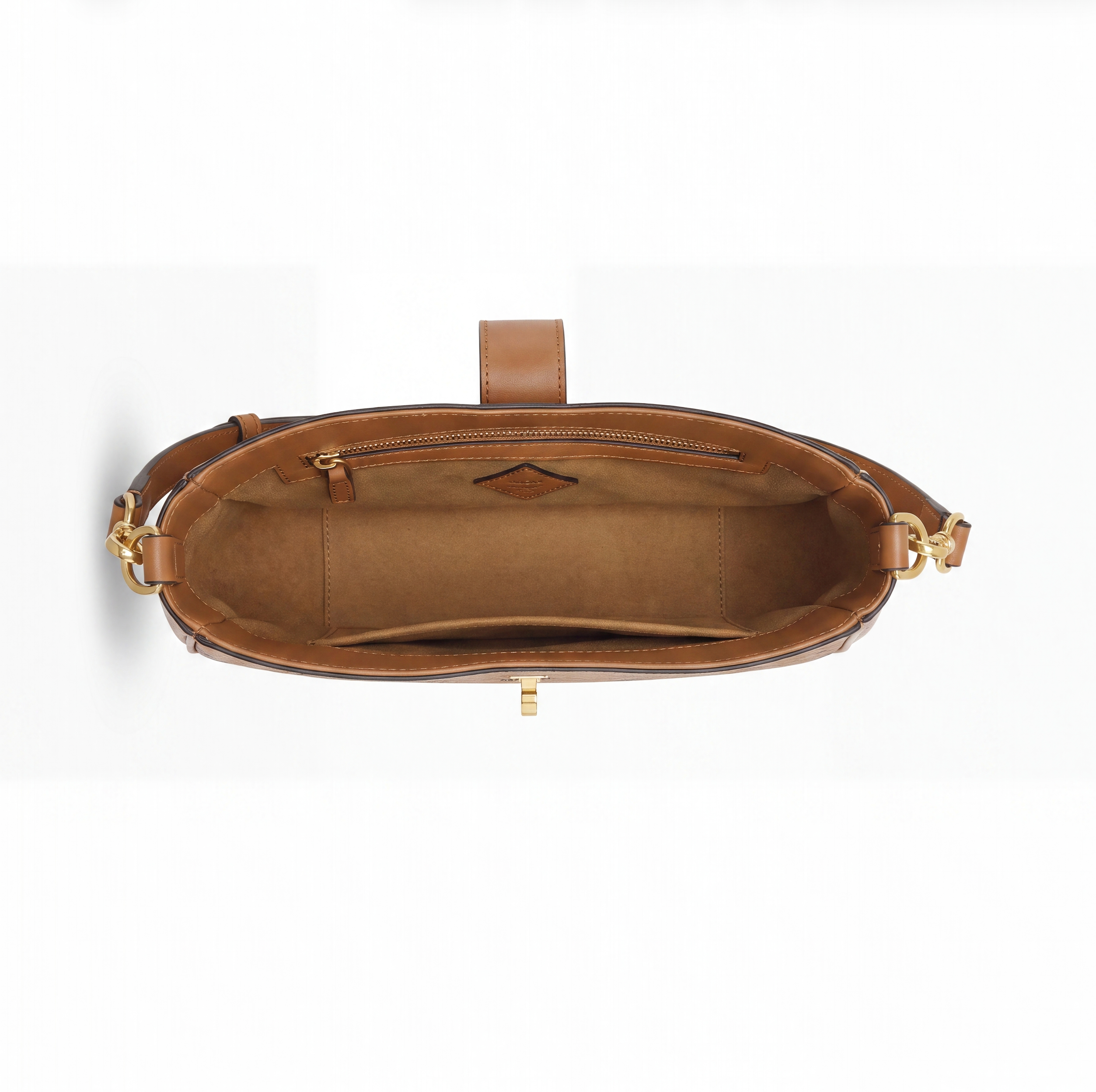 MCM Small Tracy Schultertasche in Visetos Cognac