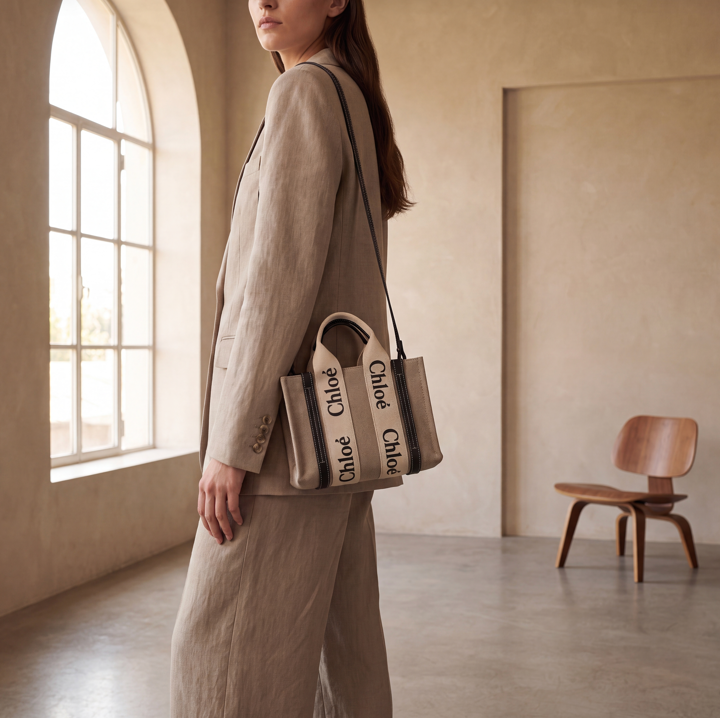 Chloe Tote Bag Small Woody Black