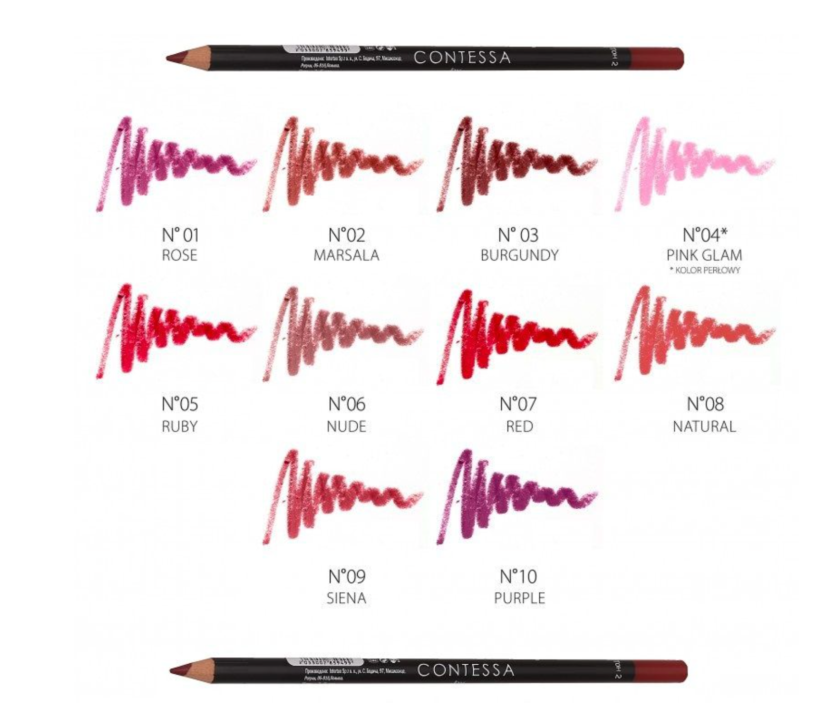 Revers Cosmetics Contessa Lip Liner Mix