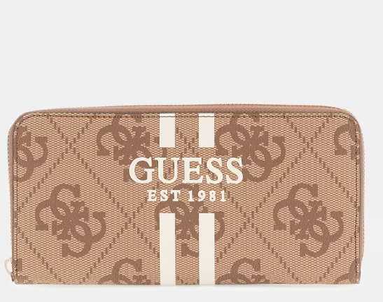 Guess Laurel 4G Geldbeutel Latte Logo
