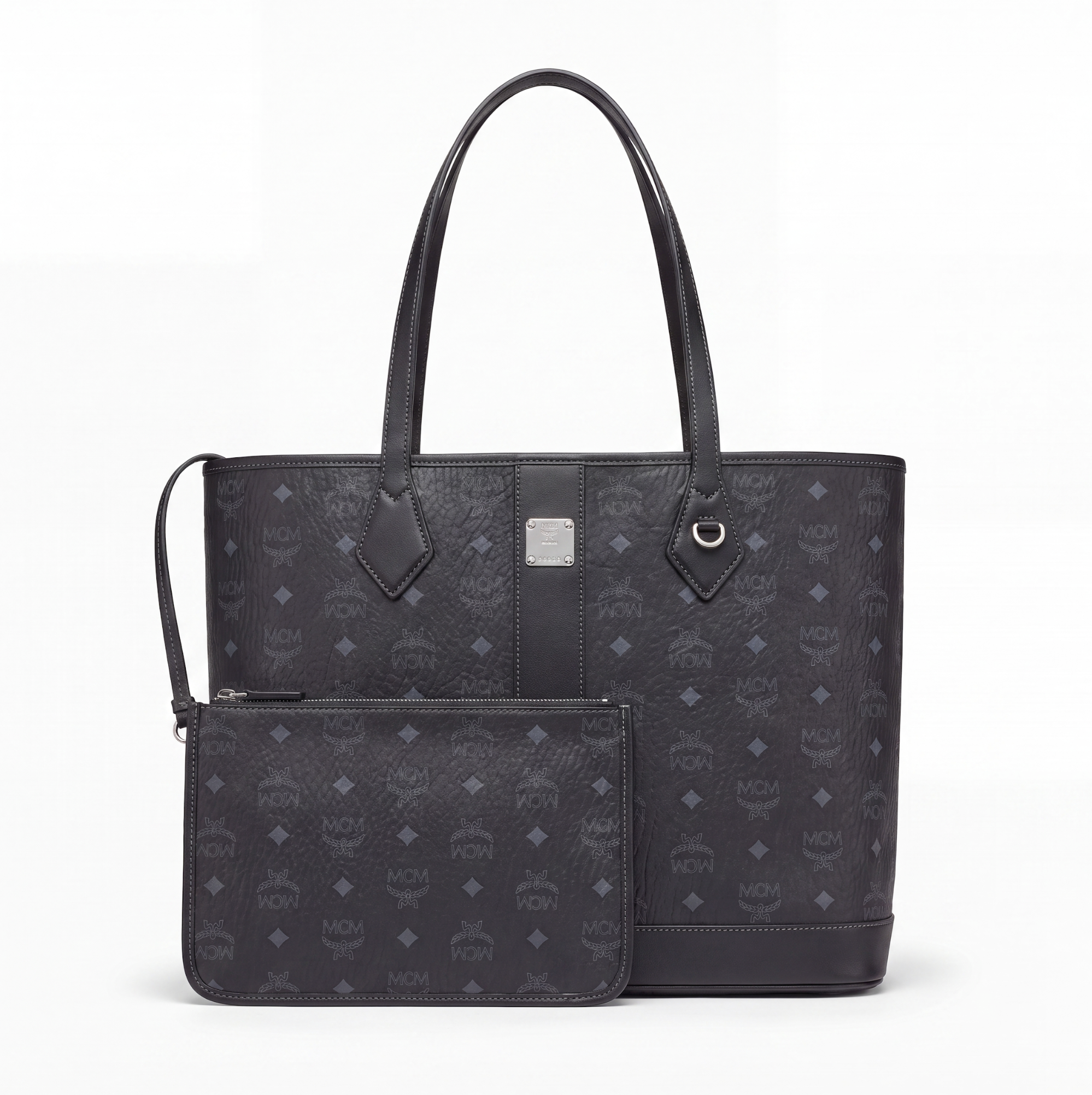 MCM Liz Shopper Medium Schwarz Neue Kollektion