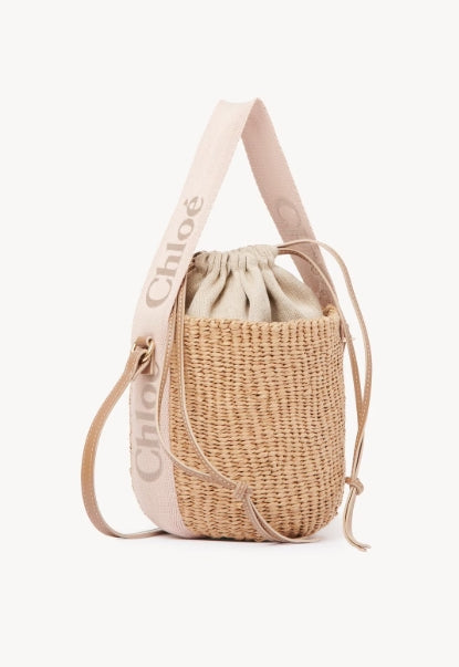 Chloe Small Woody Basket - Blushy Beige
