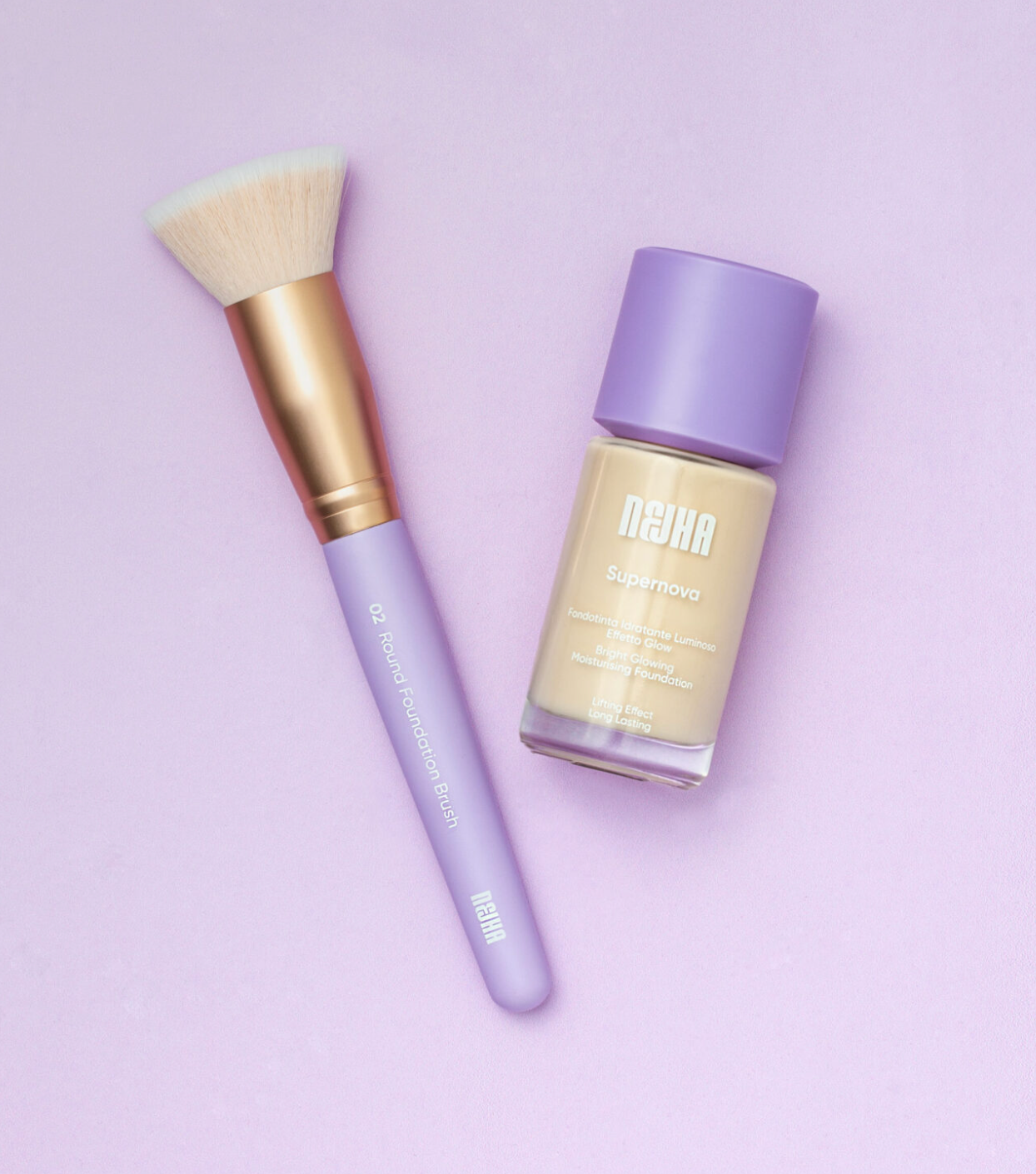 Nejha Beauty Runde Foundation Pinsel 02