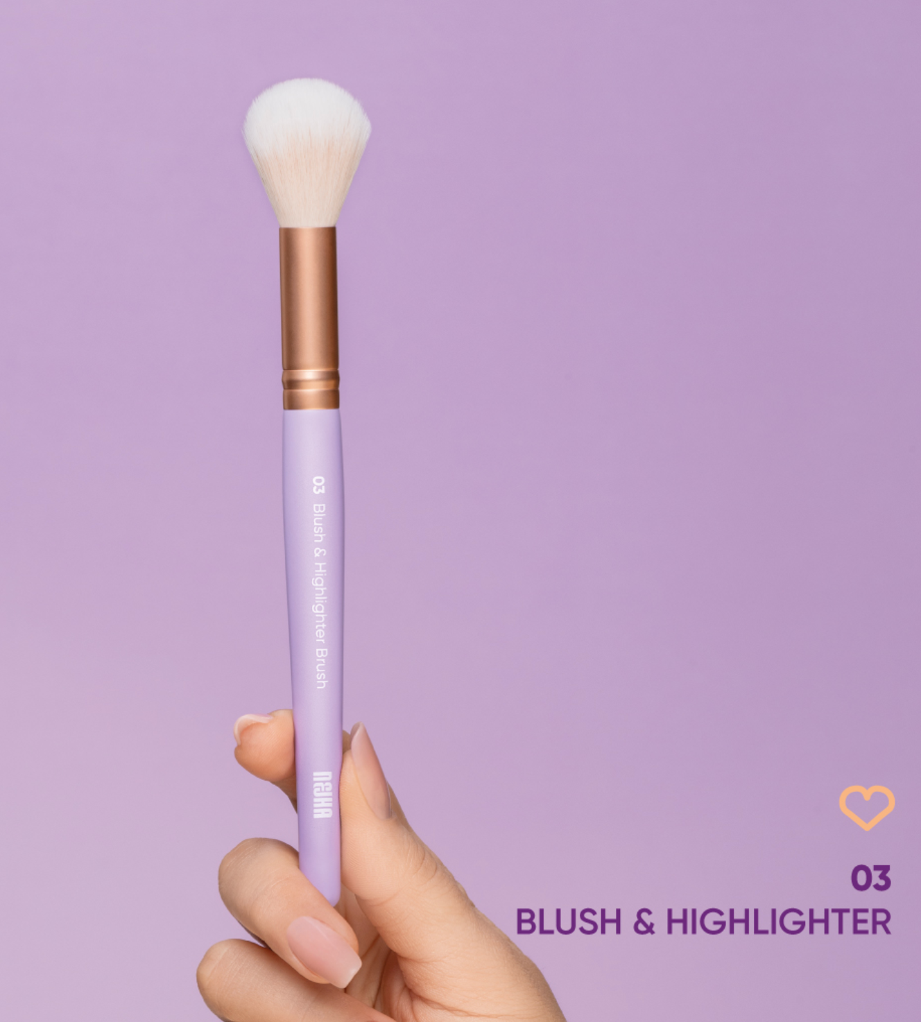 Nejha Beauty Blush & Highlighter Pinsel 03
