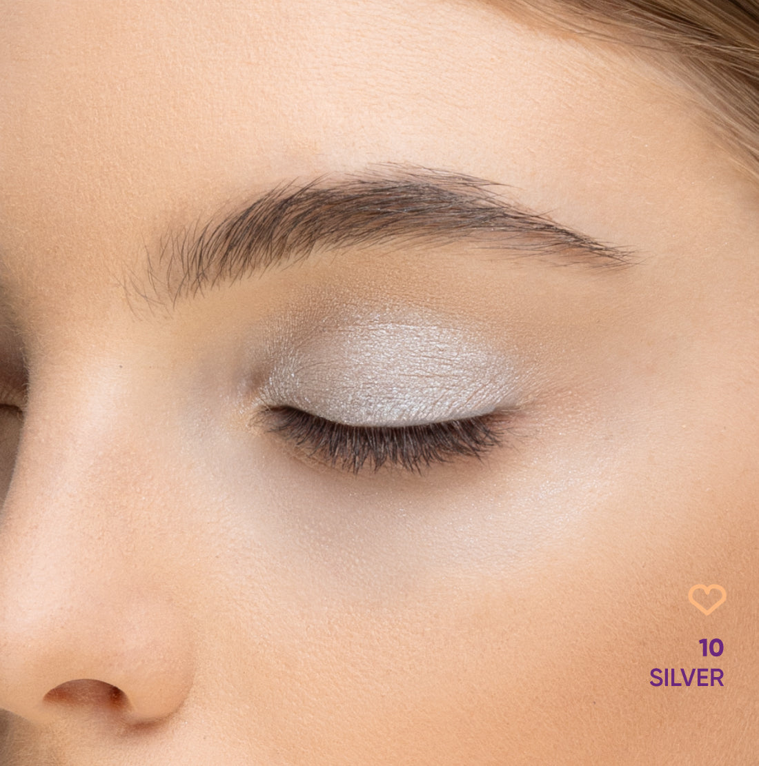 Nejha Beauty Powder Eyeshadow 10 Silver