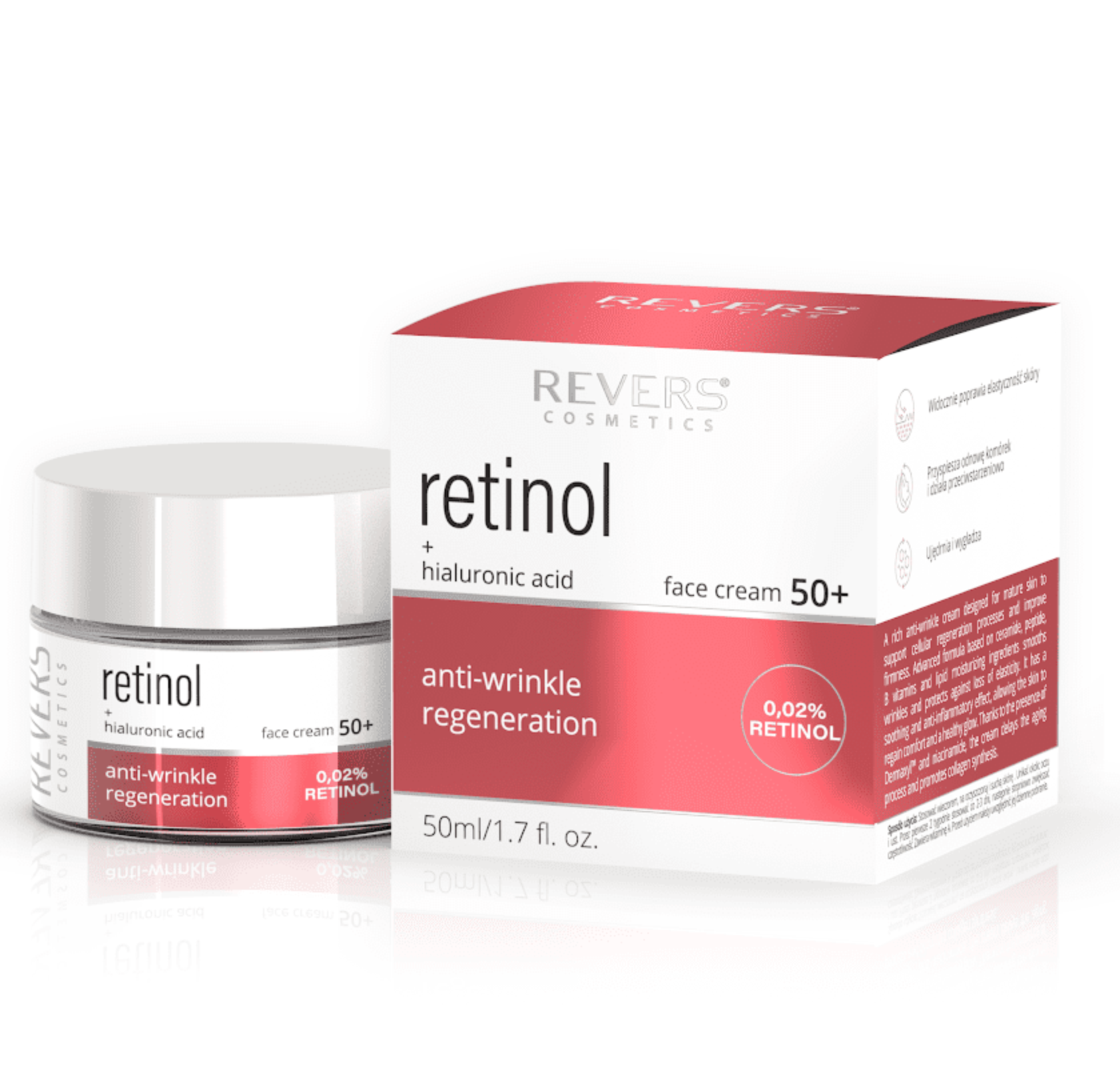 Revers Retinol + Hyaluronsäure 50+ 50ml
