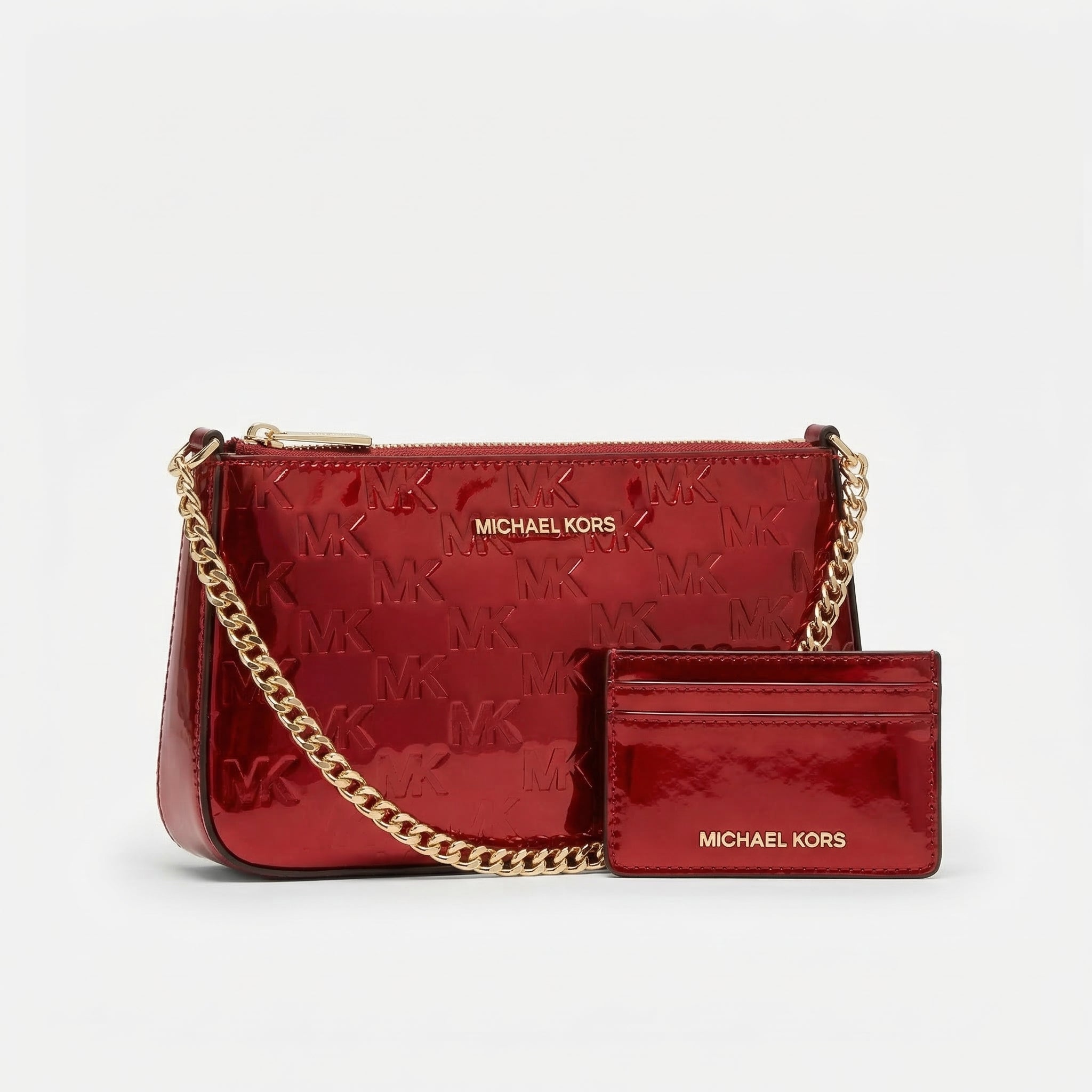 Michael Kors Taschen + Kartenetui Set  Cherry