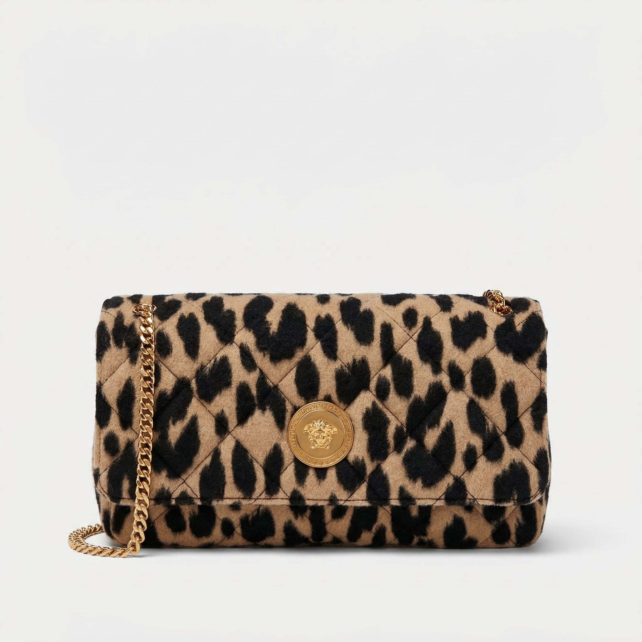 Versace La Medusa Leopard  Medium