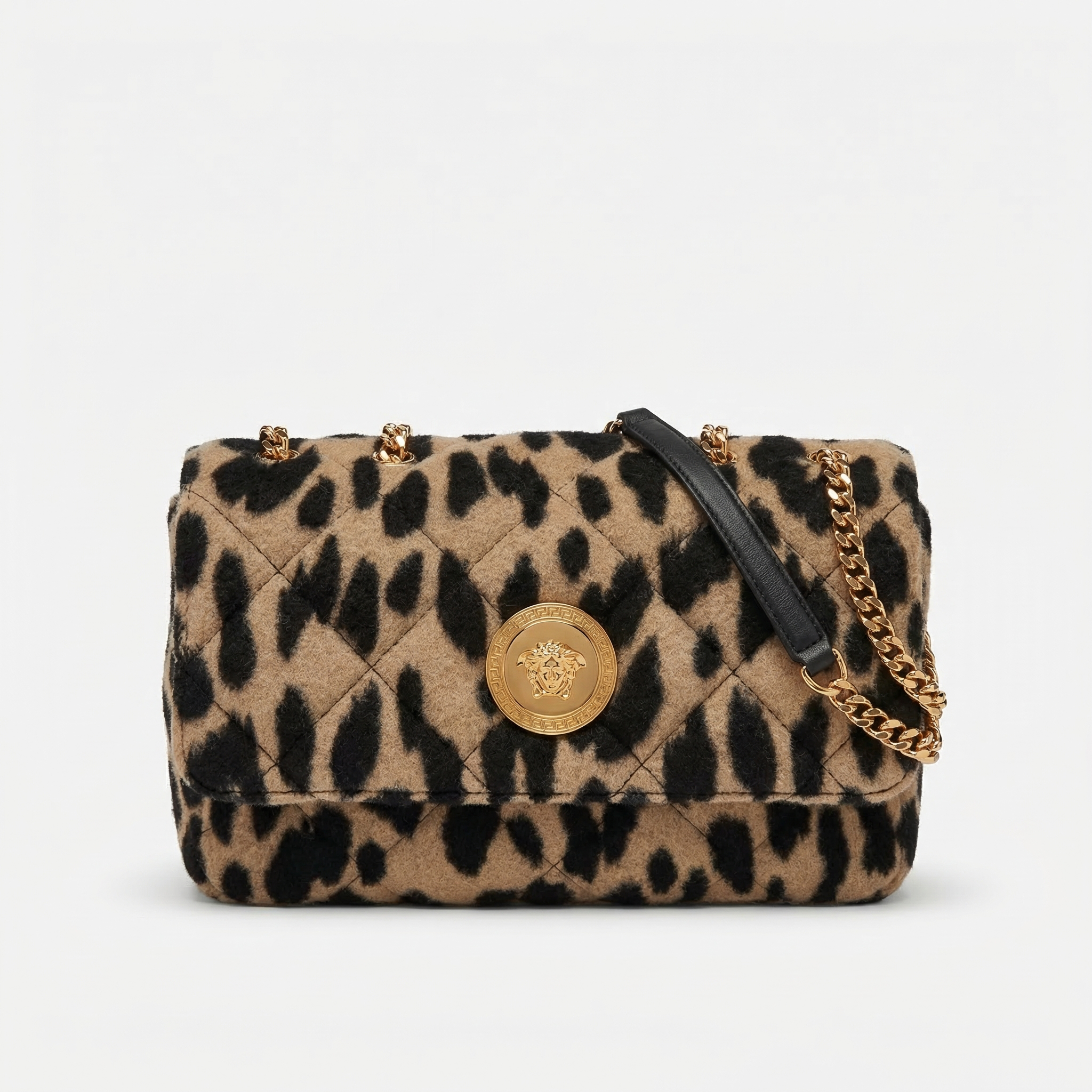 Versace La Medusa Leopard Small
