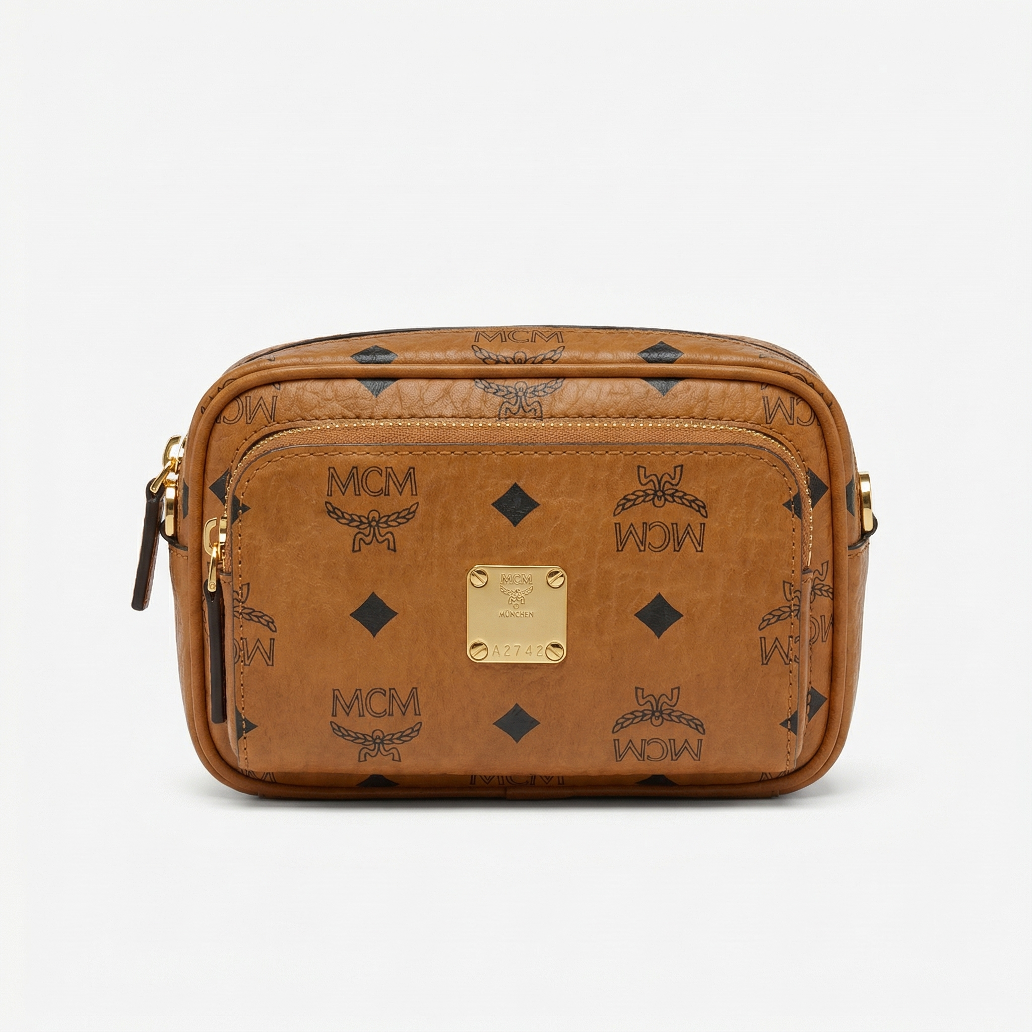 MCM Aren Umhängetasche in Cognac