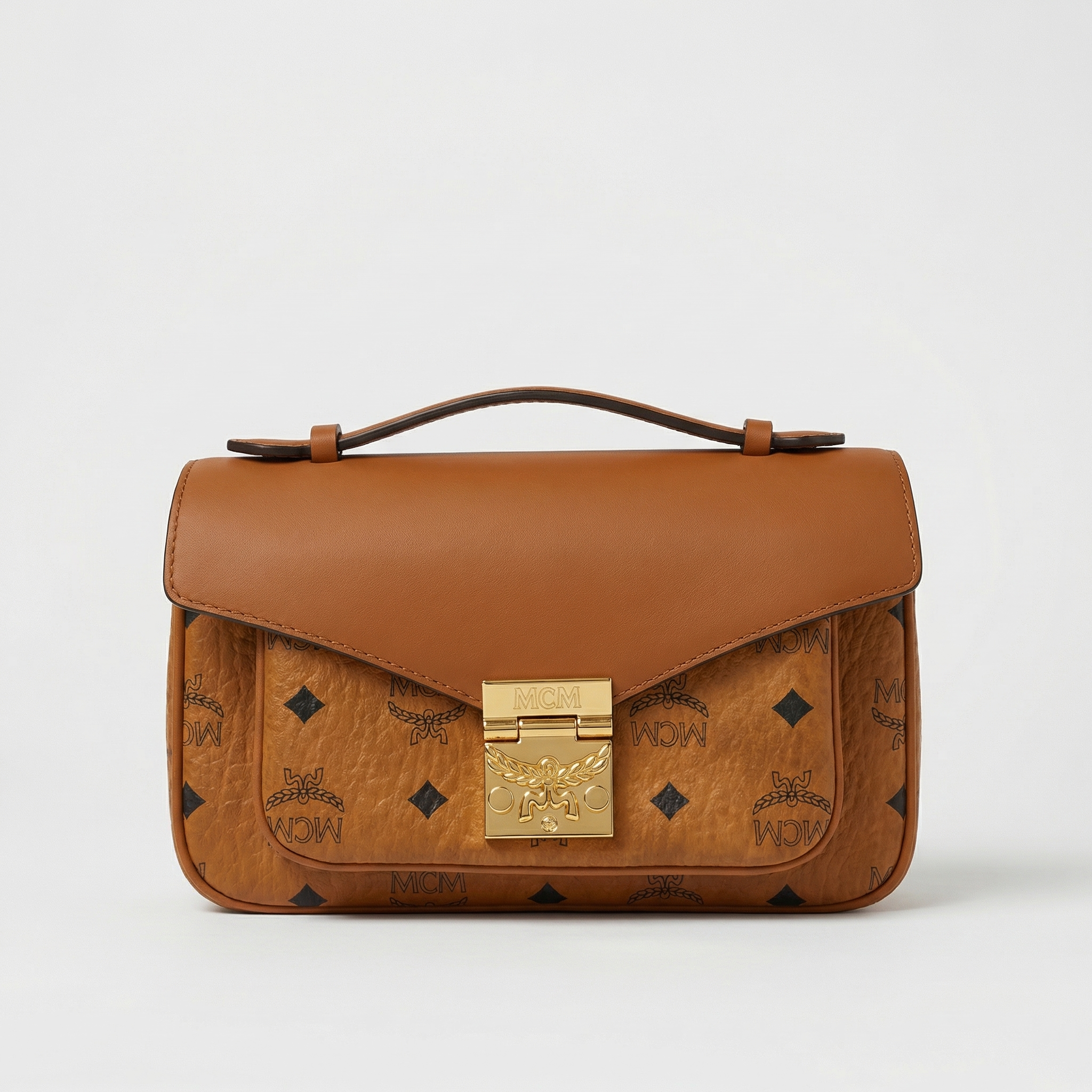 MCM Tracy Umhängetasche Cognac Small