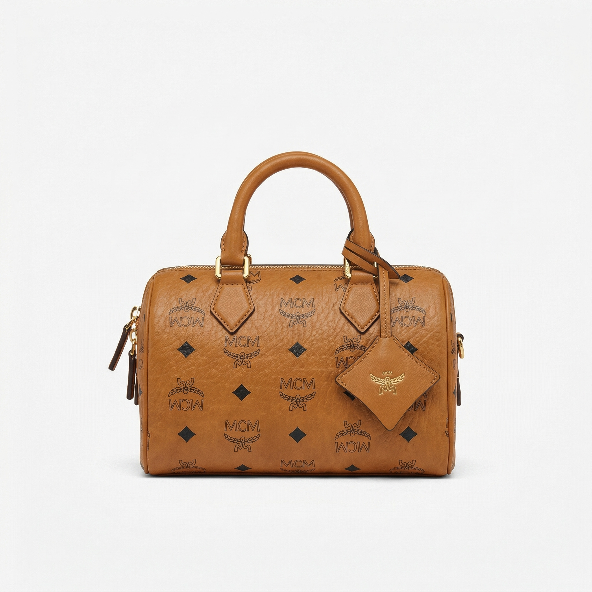 MCM Ella Boston Cognac