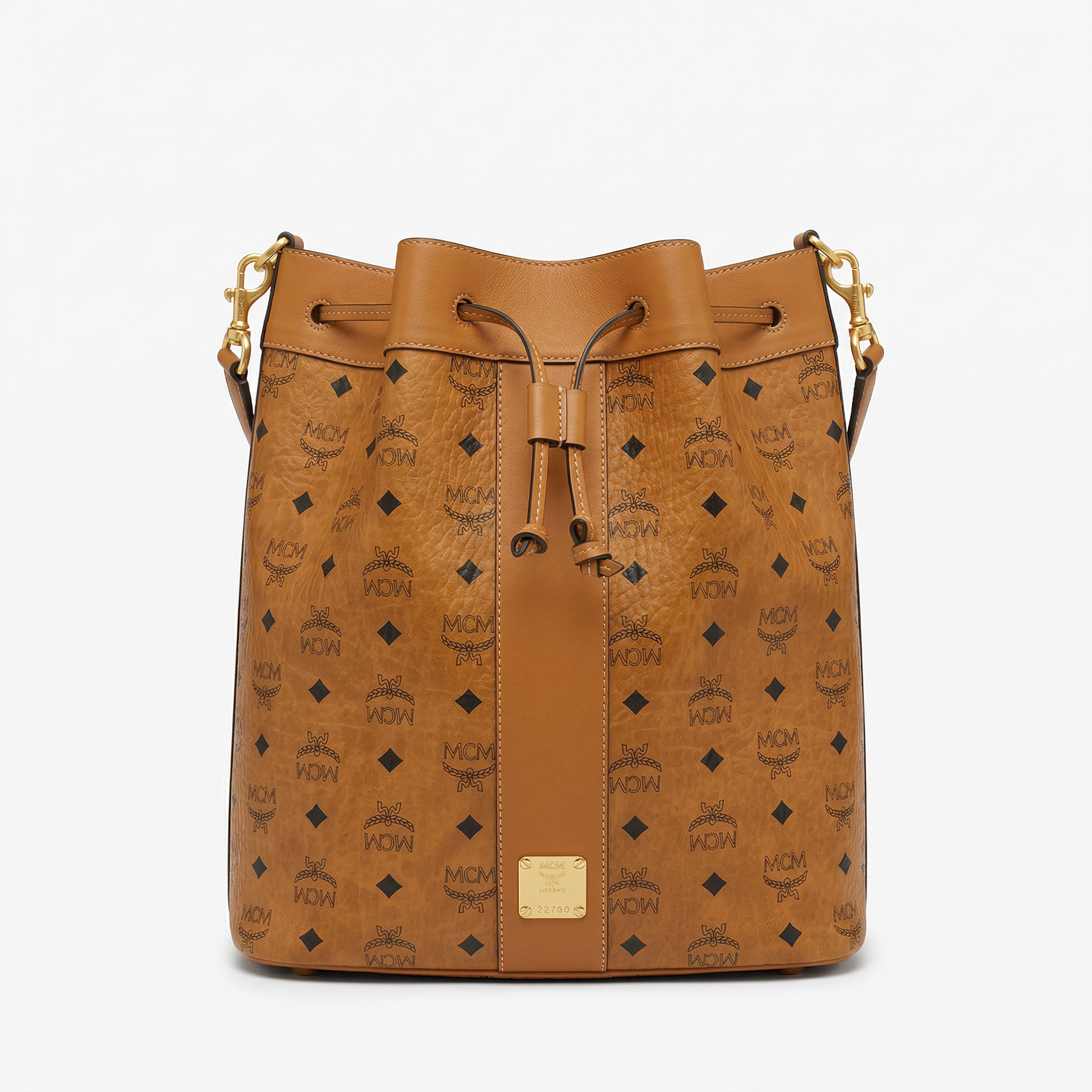 MCM Bucket Bag Cognac Dessau