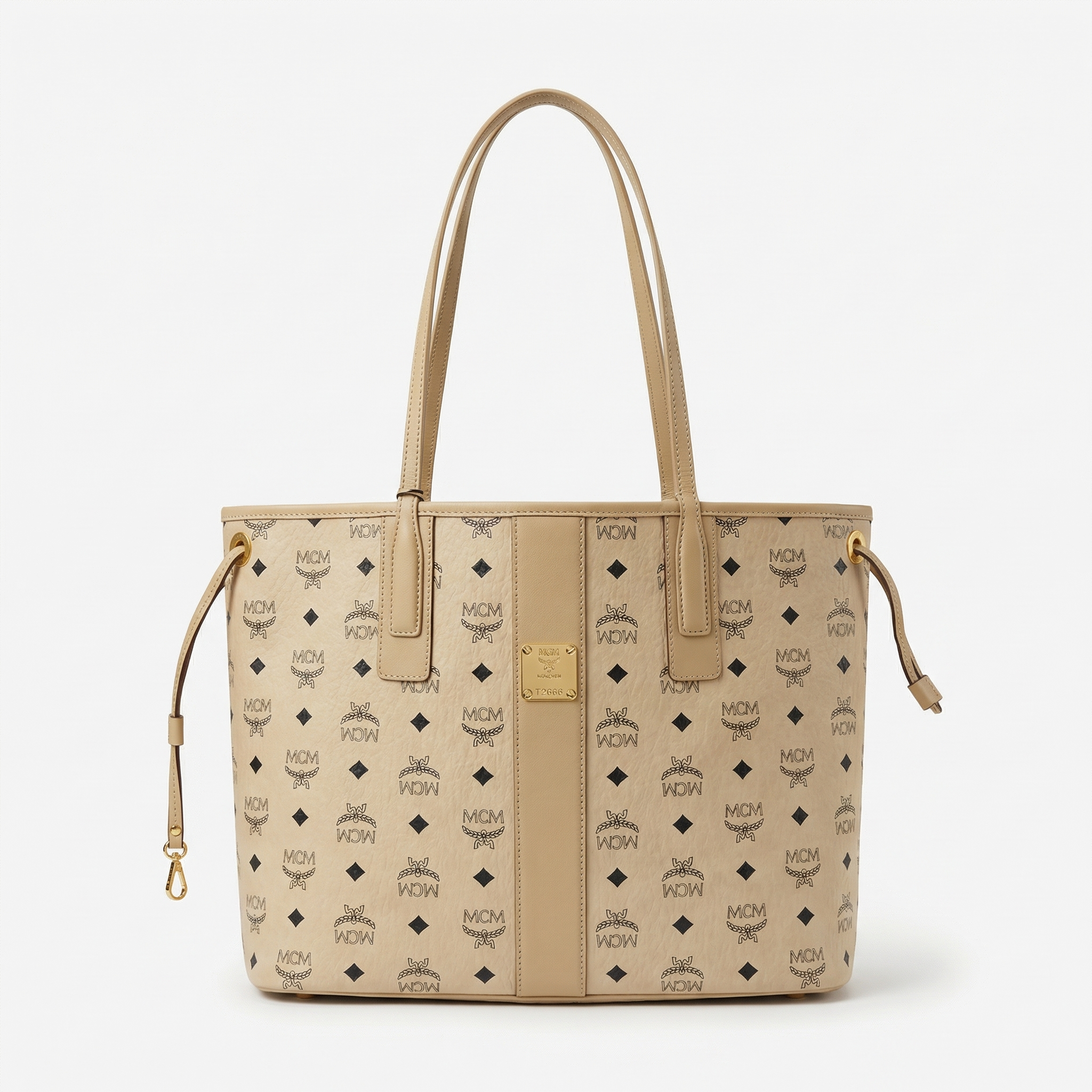 MCM Liz Shopper Medium Beige