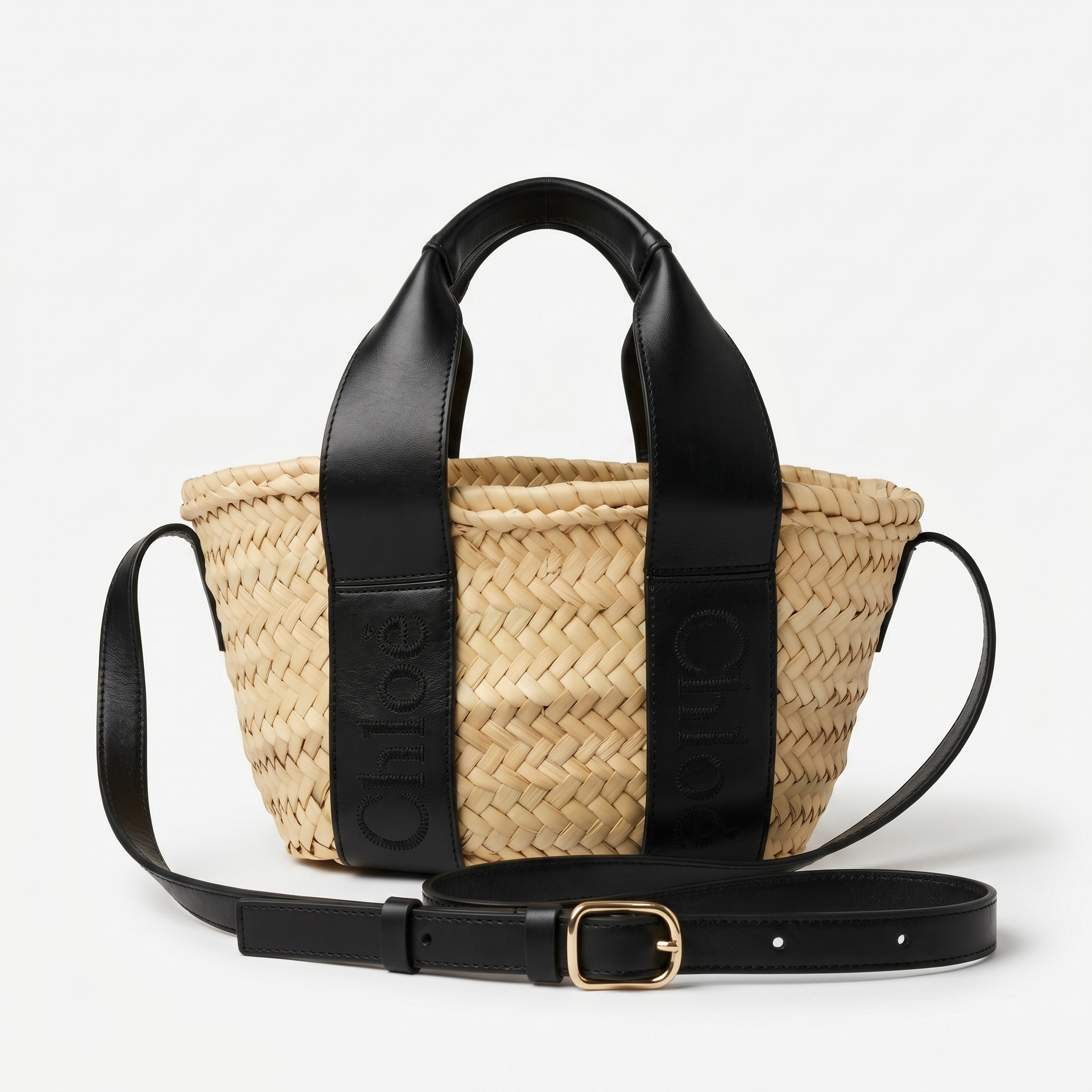 Chloe Korbtasche Small black