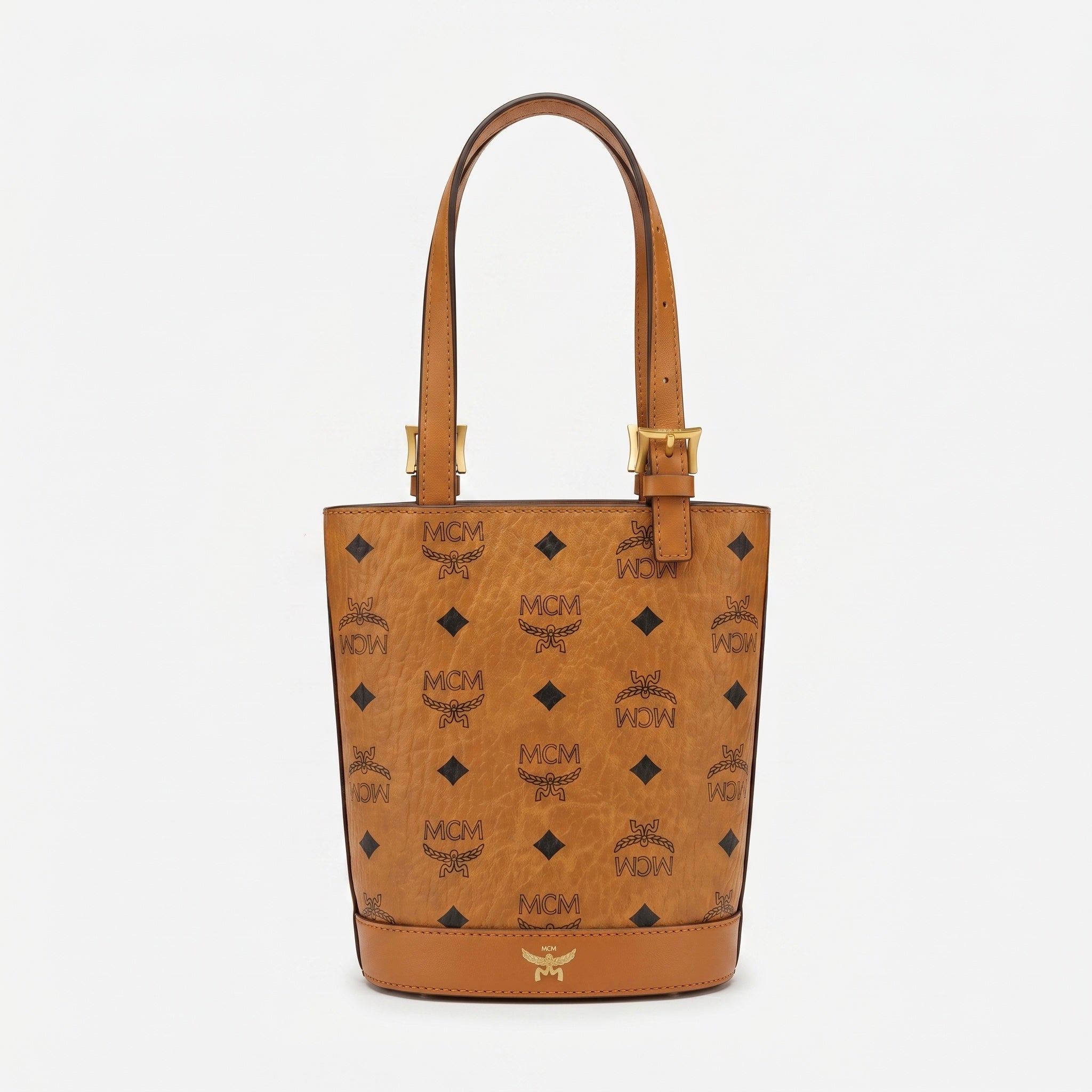 MCM Bucket Tote Cognac