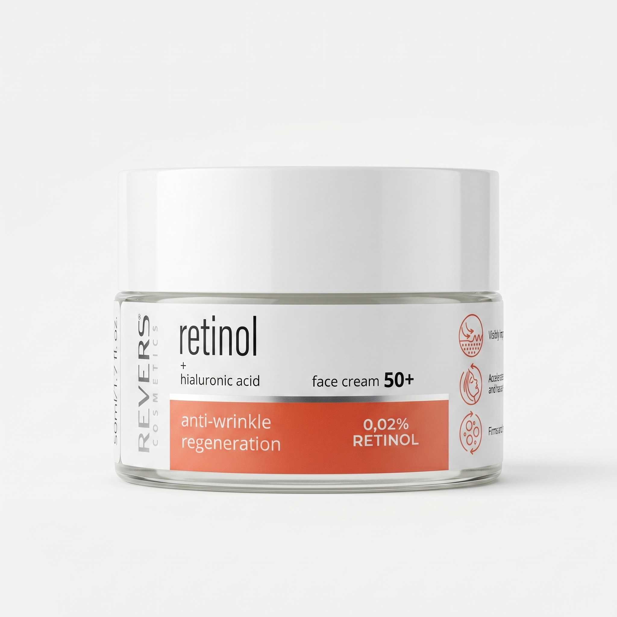 Revers Cosmetics Ceramides & Peptides Face Cream 70+ 50ml