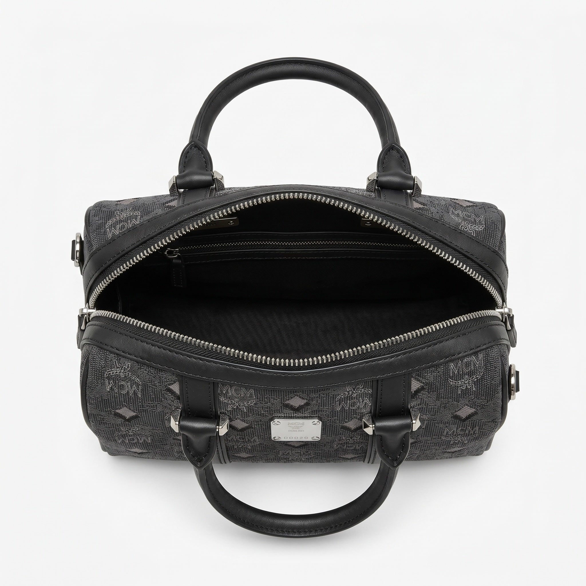 MCM Aren Barrel Bag - Dark Grey