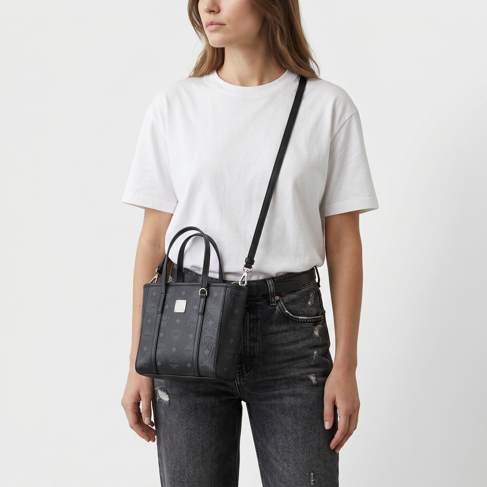 MCM Toni Shopper Small Black