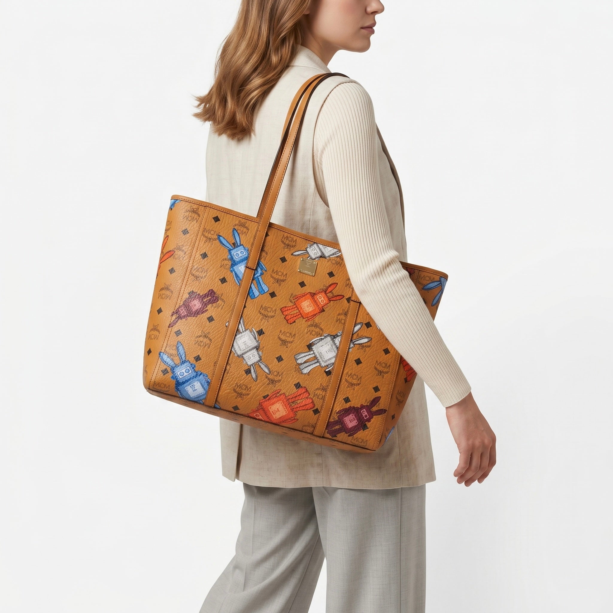 MCM Toni Shopper Medium - Limited Printed Edition