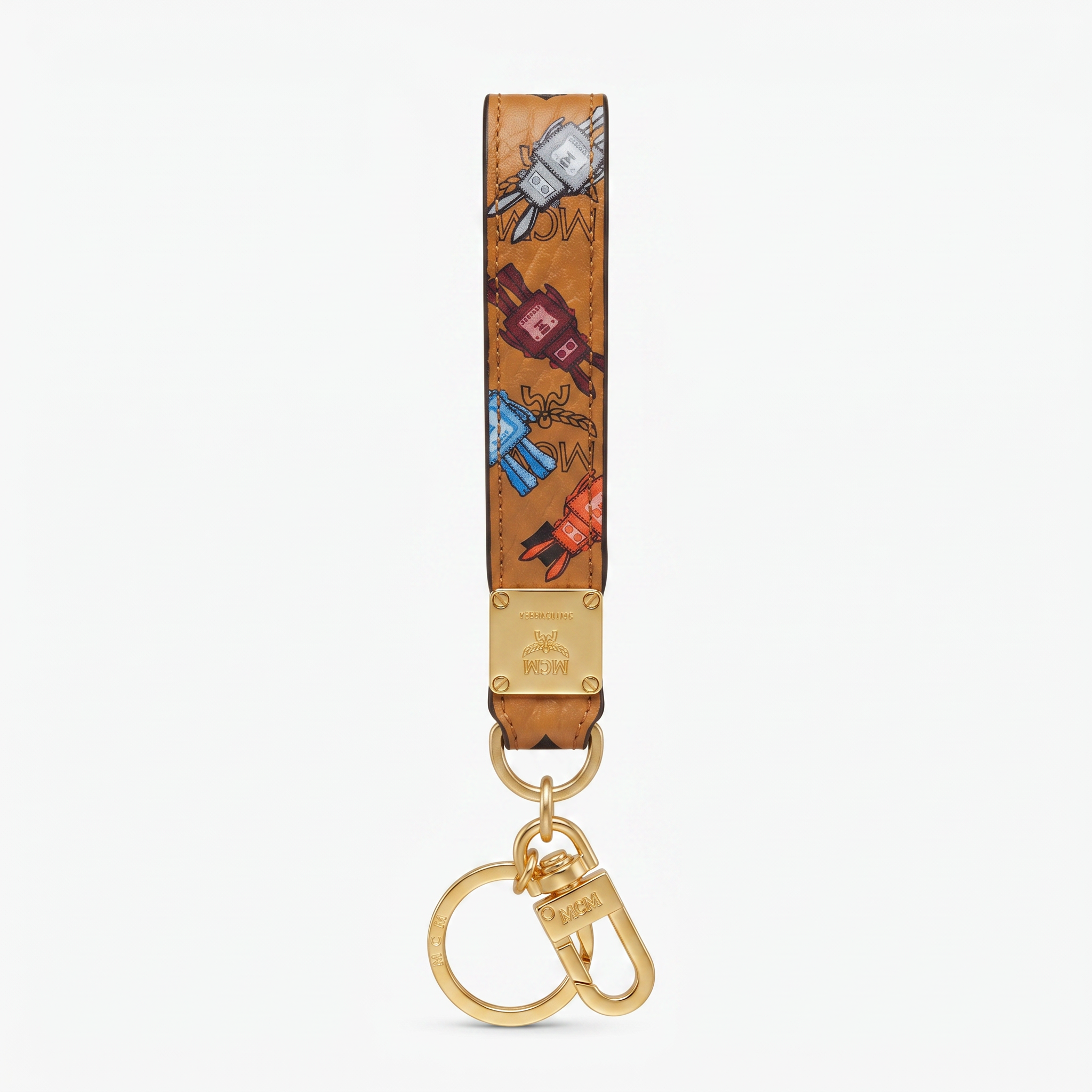 MCM Schlüsselanhänger Cognac